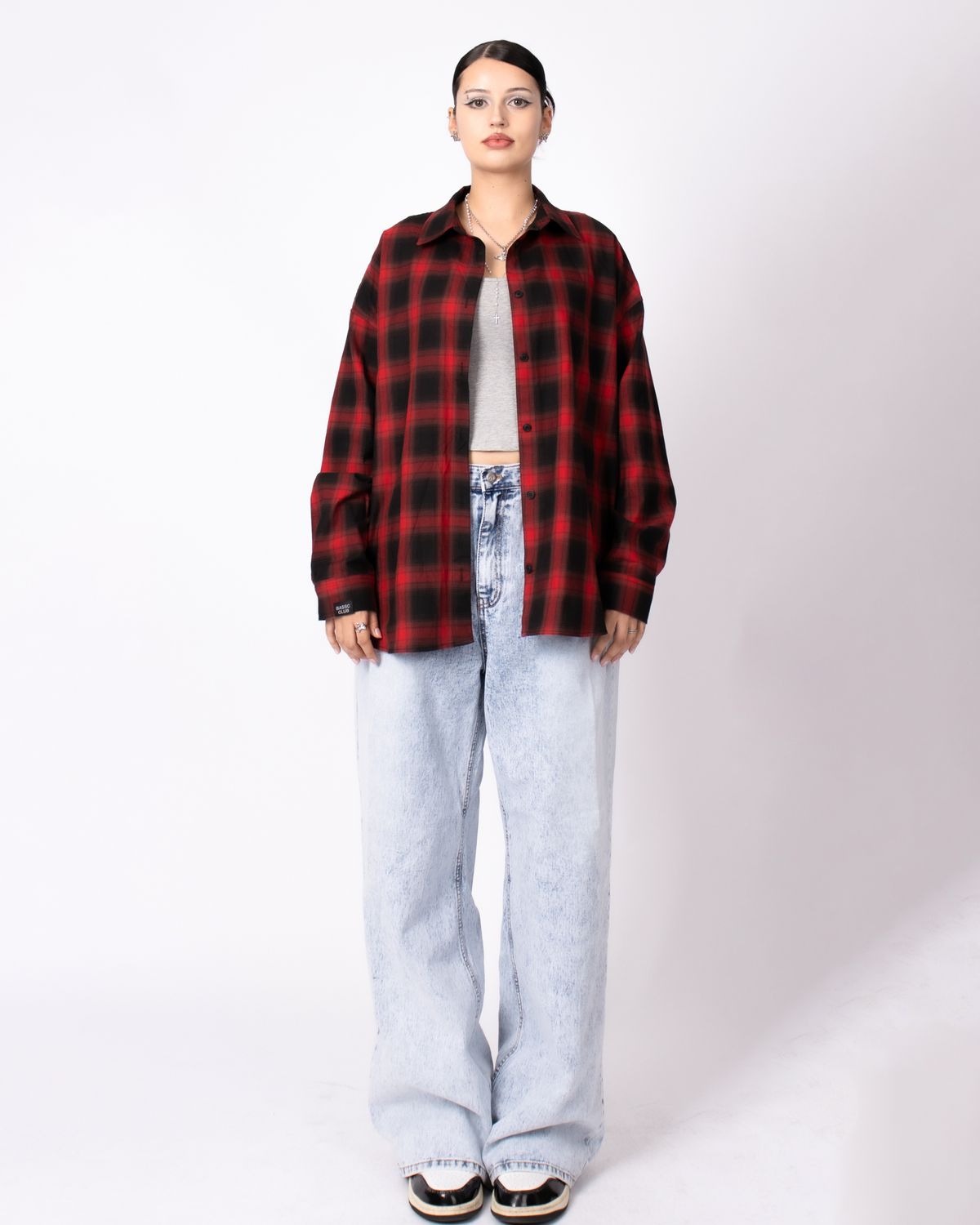 쿨시스(COOLSIS) CS CHECK BOY SHIRTS-012 (RED)