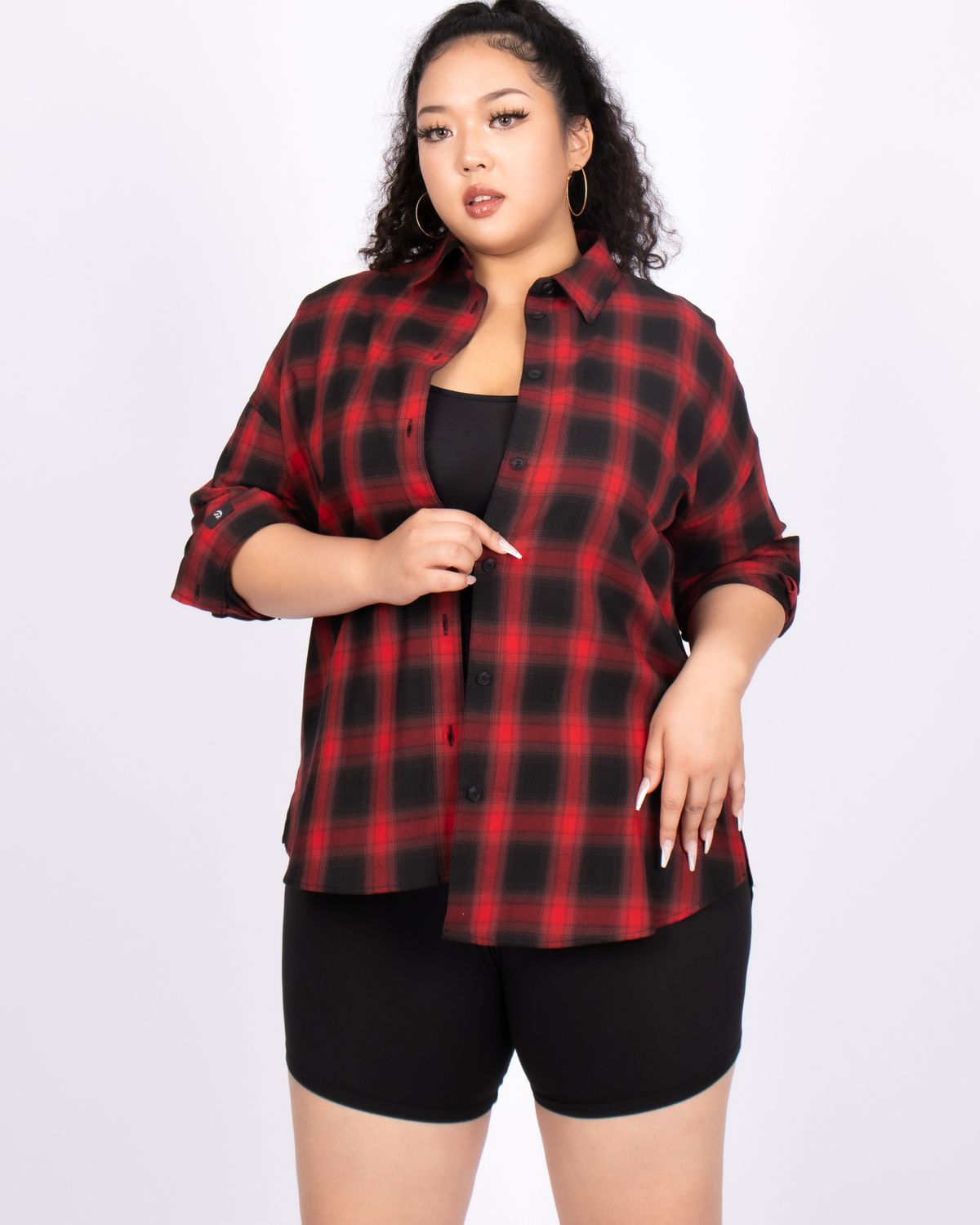 쿨시스(COOLSIS) CS CHECK BOY SHIRTS-012 (RED)