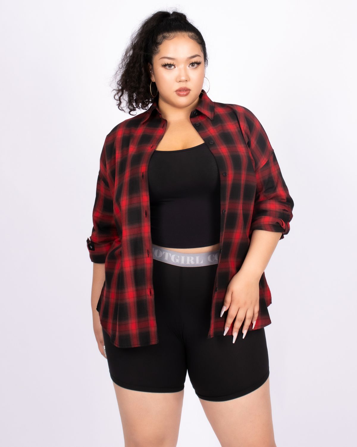 쿨시스(COOLSIS) CS CHECK BOY SHIRTS-012 (RED)