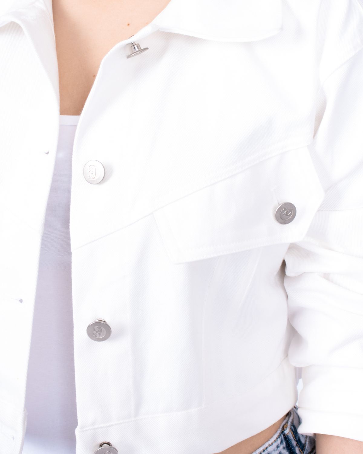 쿨시스(COOLSIS) CS COTTON CROP JACKET-006 (WHITE)