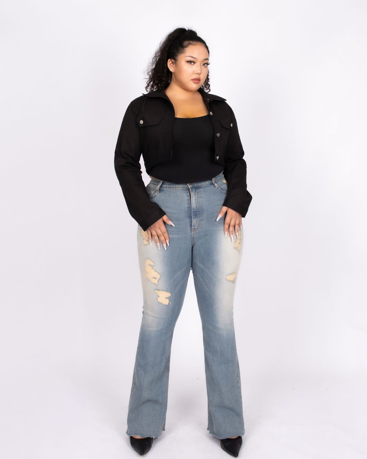 쿨시스(COOLSIS) CS COTTON CROP JACKET-006 (BLACK)