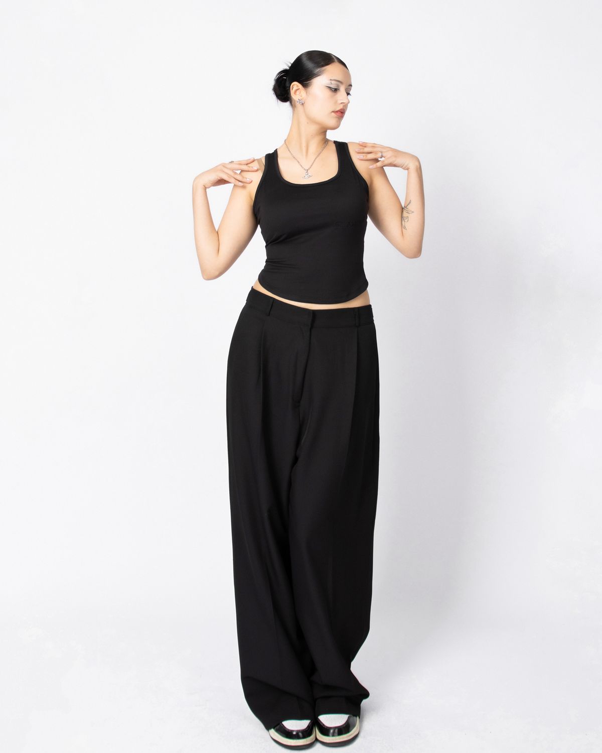 쿨시스(COOLSIS) CSS WIDE SLACKS-028 (BLACK)