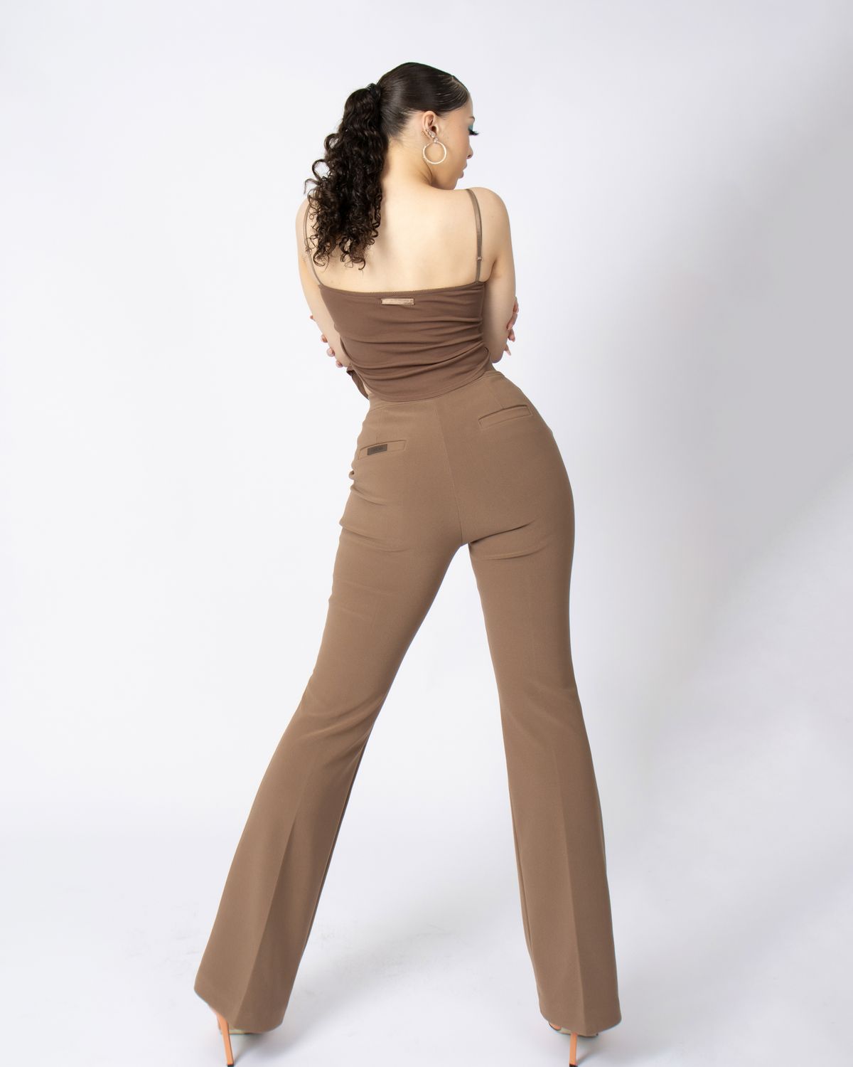 쿨시스(COOLSIS) CSS BOOTCUT SLACKS-027 (BROWN)