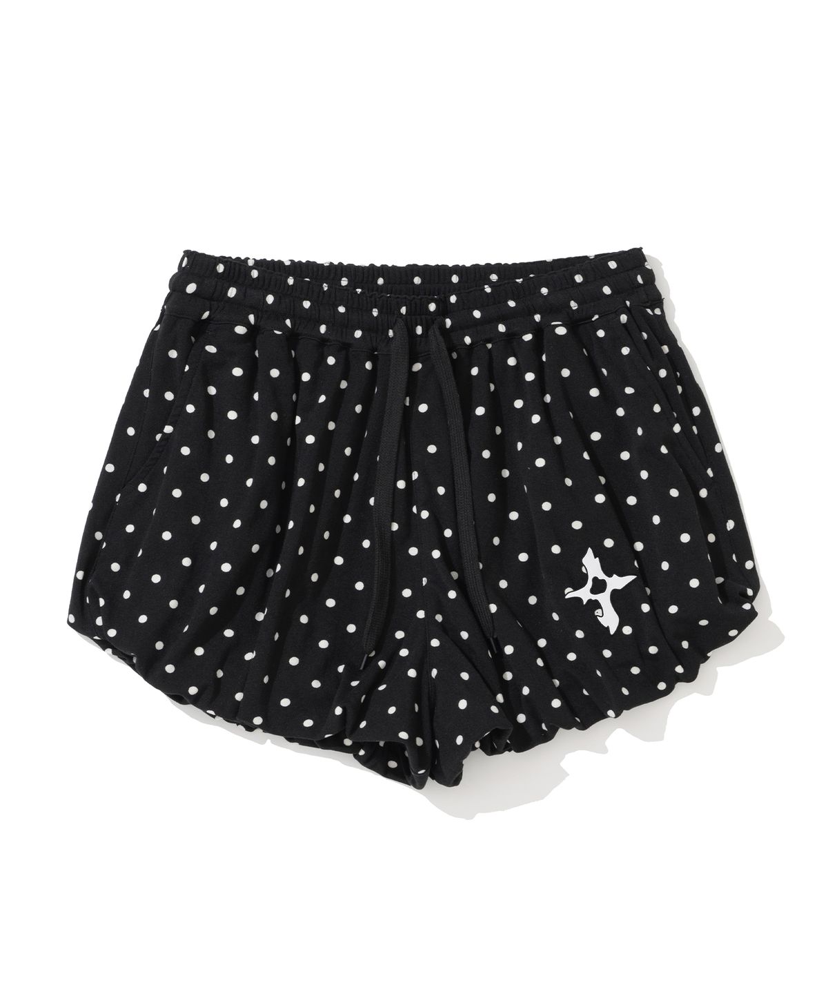 낫포너드(NOT4NERD) W Polka Dot Balloon Shorts - Black
