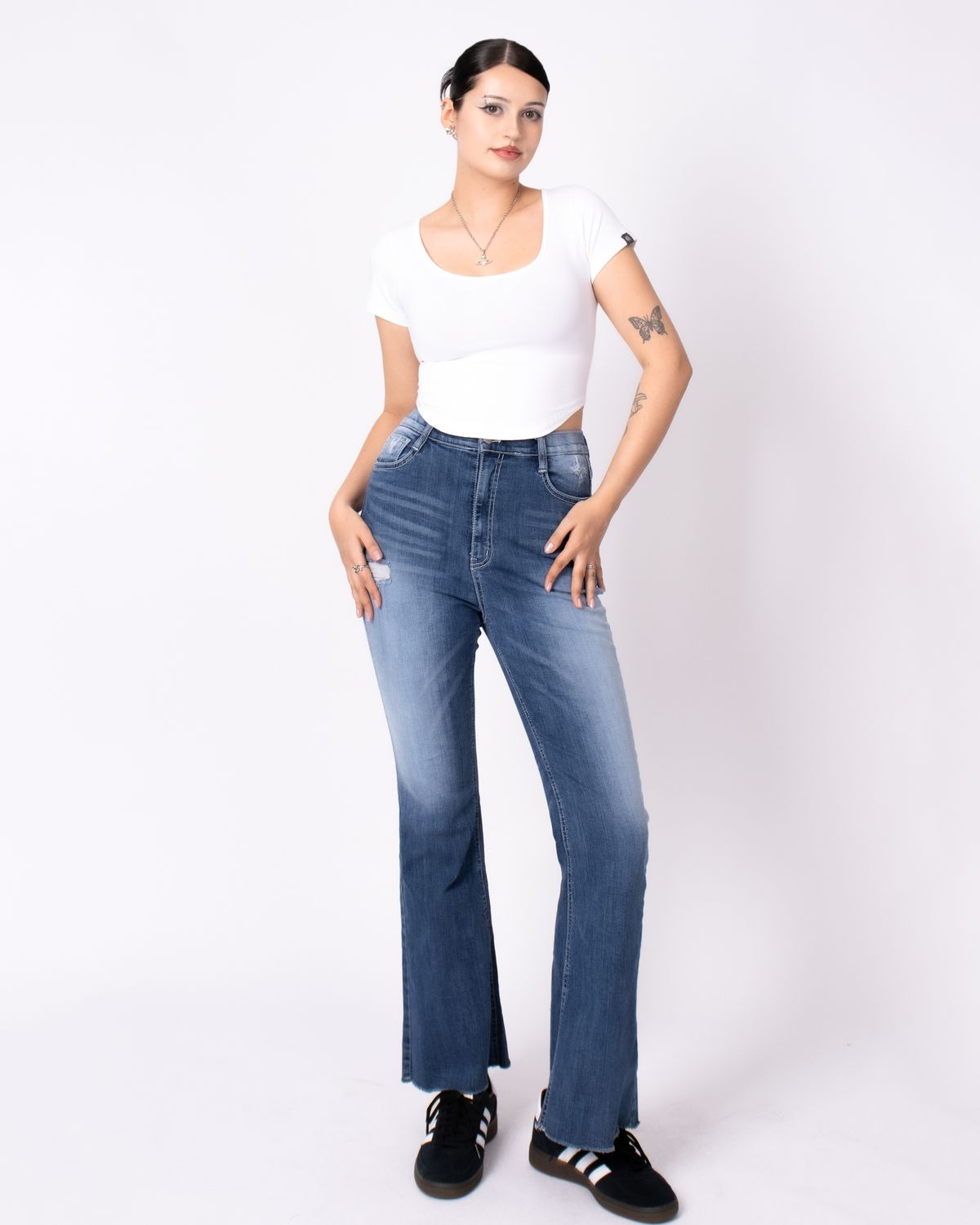 쿨시스(COOLSIS) CS WHITE C BOOTCUT JEANS-020