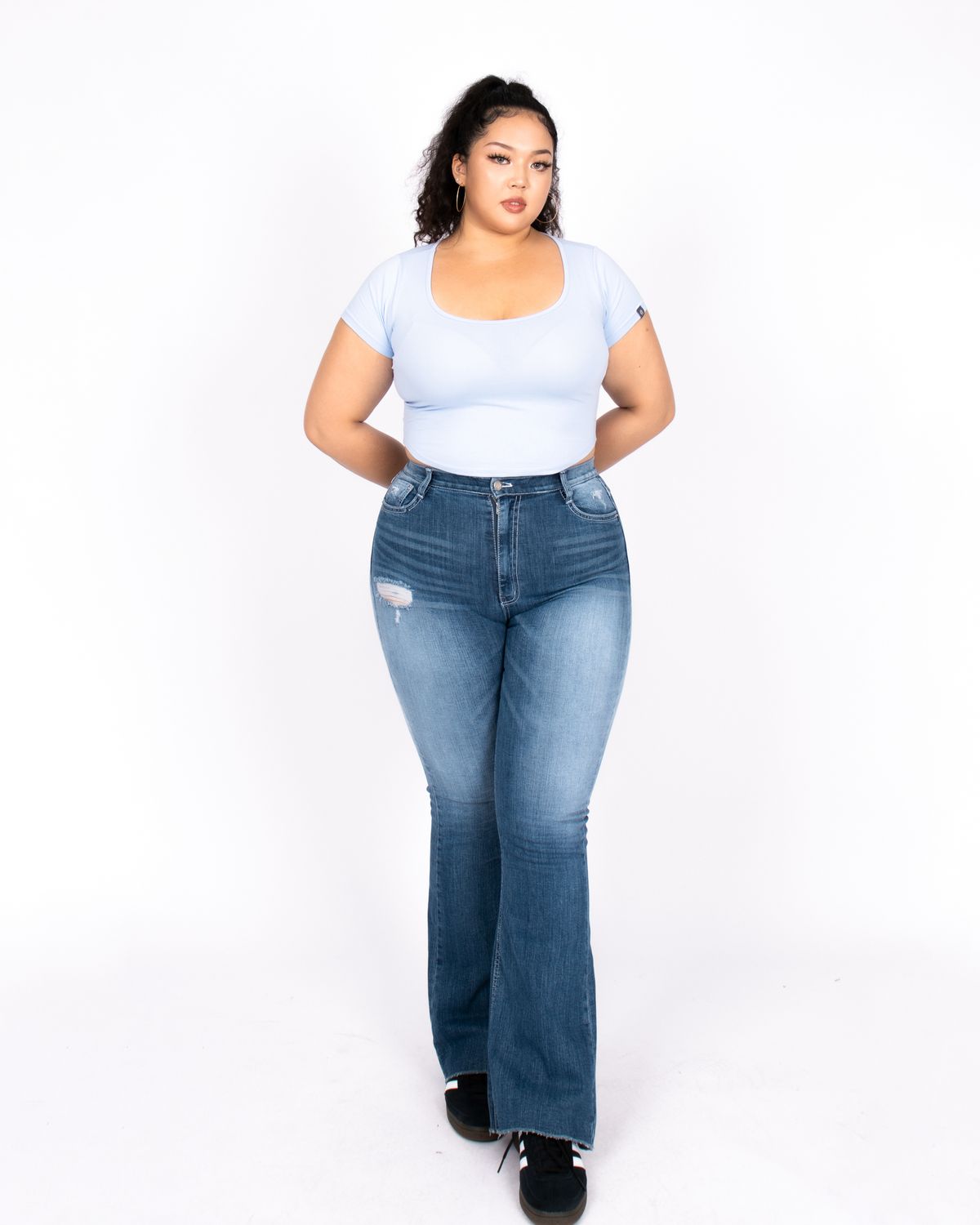 쿨시스(COOLSIS) CS WHITE C BOOTCUT JEANS-020