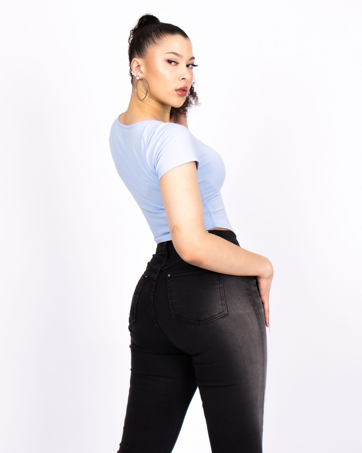 쿨시스(COOLSIS) CS C-BASIC CROP TOP-013 (BLUE)