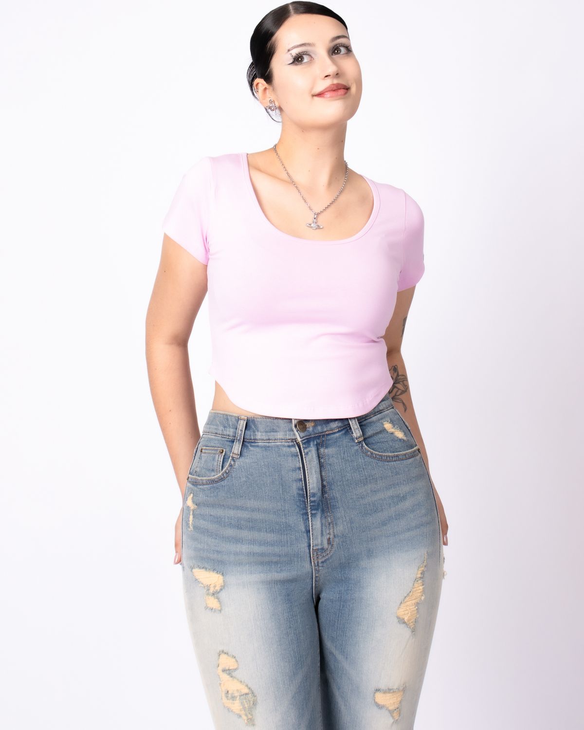 쿨시스(COOLSIS) CS C-BASIC CROP TOP-013 (PINK)
