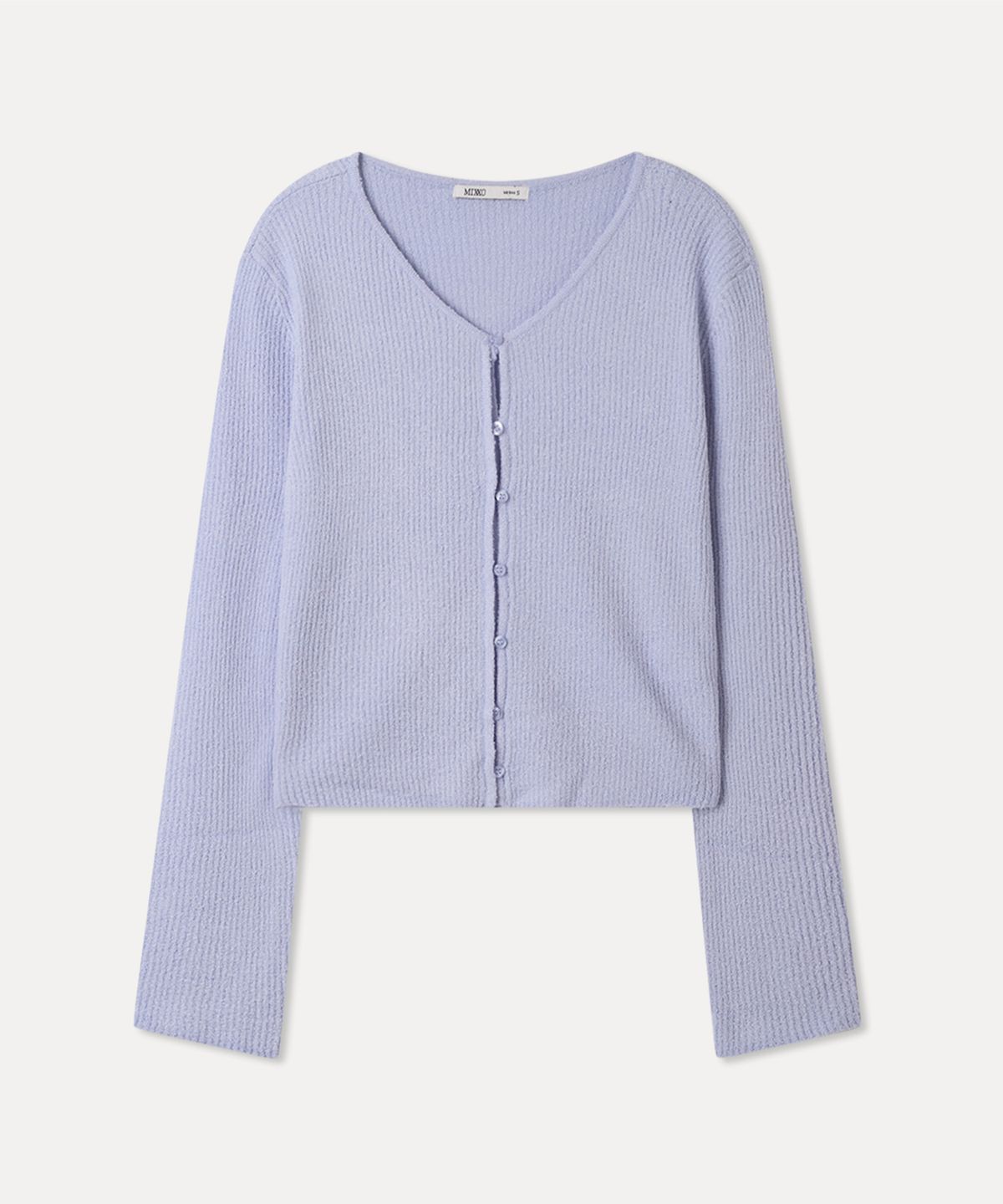 미쏘(MIXXO) V넥 부클 가디건_MIWCKG410T