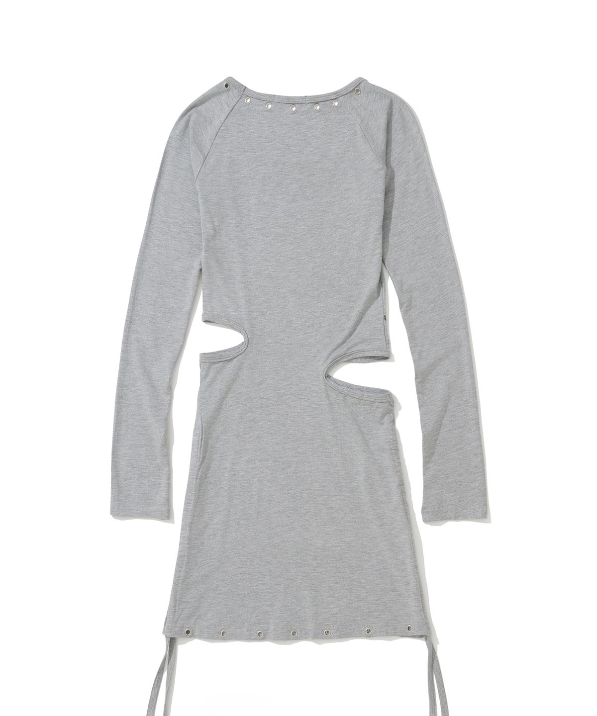 낫포너드(NOT4NERD) W Under Fog Fracture Eyelet Mini Dress - Grey