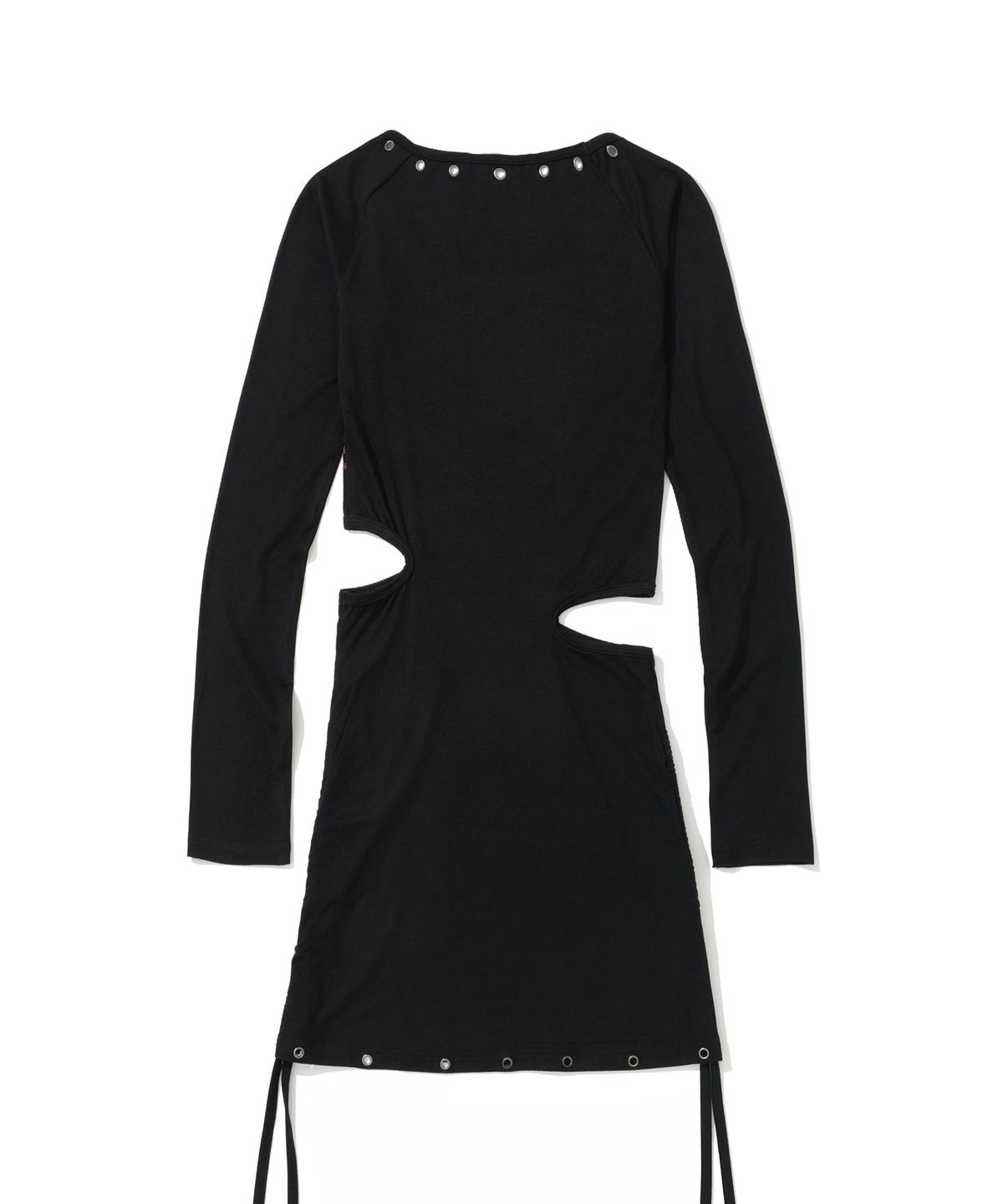 낫포너드(NOT4NERD) W Under Fog Fracture Eyelet Mini Dress - Black