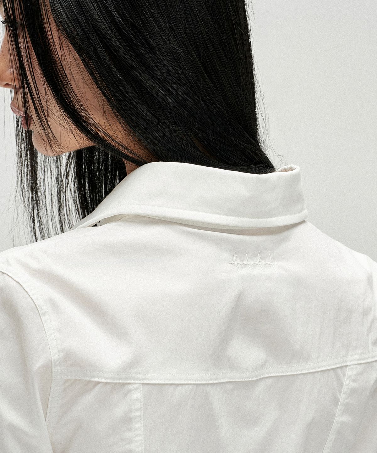 낫포너드(NOT4NERD) W Front Shirring Shirt - White