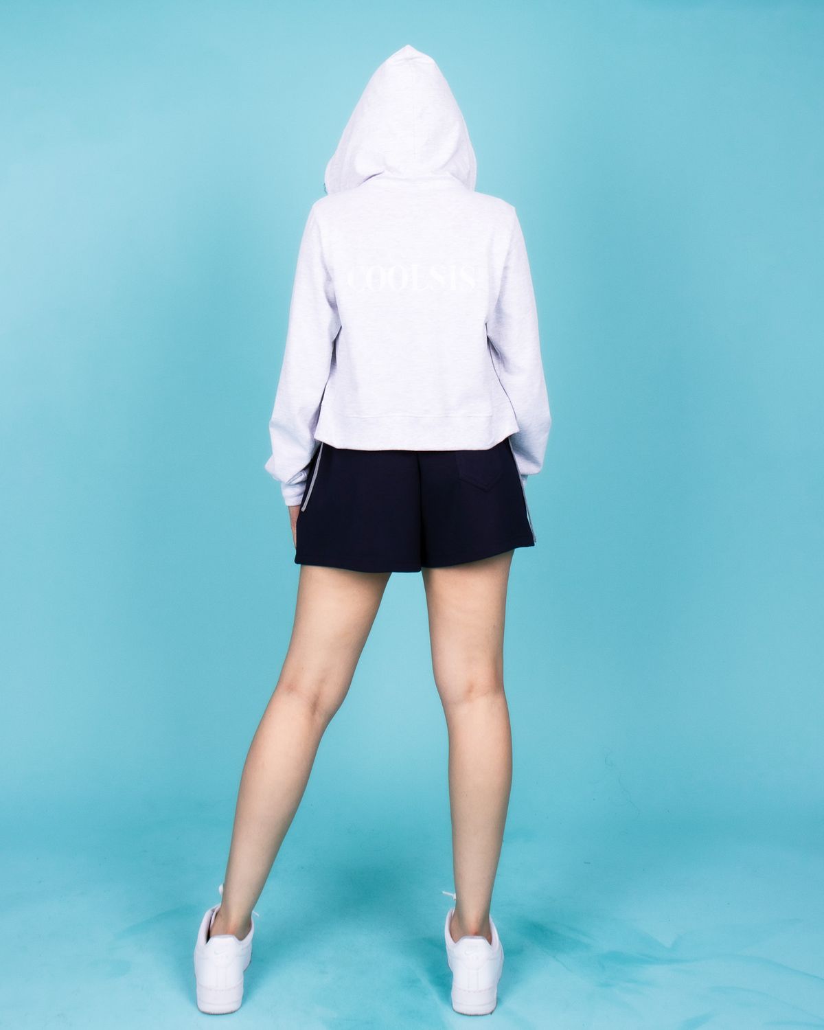 쿨시스(COOLSIS) CS SS BASIC HOODIE ZIP-021 (MELANGE)