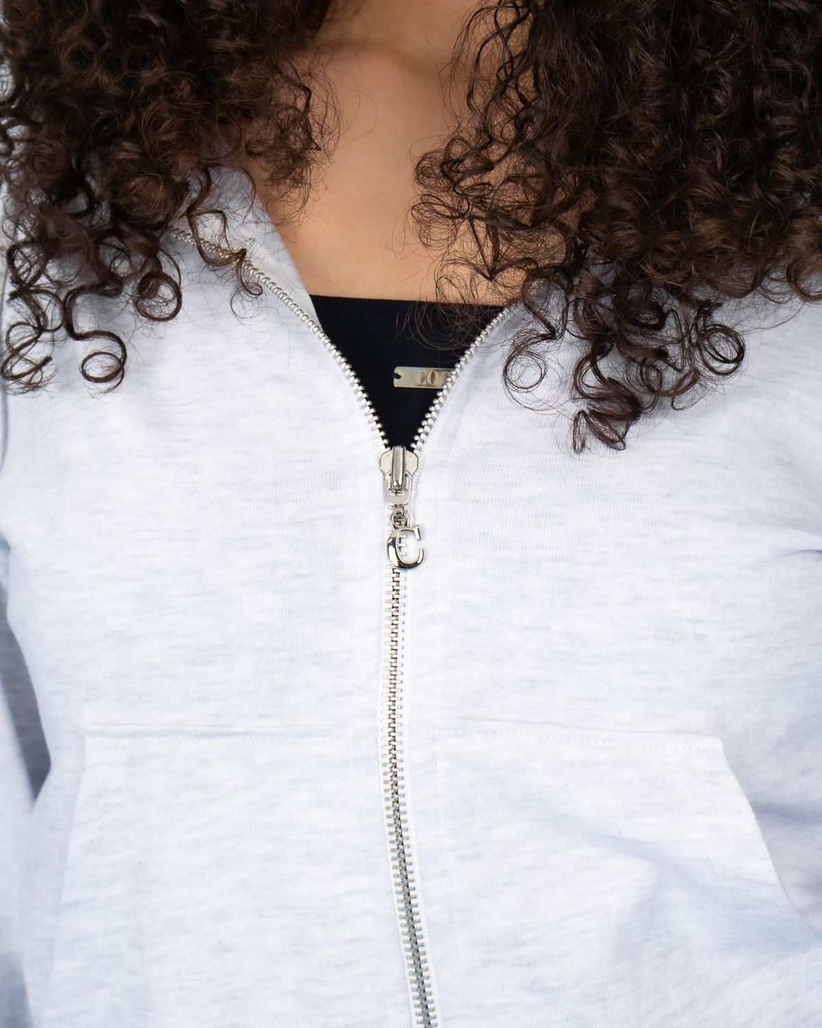 쿨시스(COOLSIS) CS SS BASIC HOODIE ZIP-021 (MELANGE)