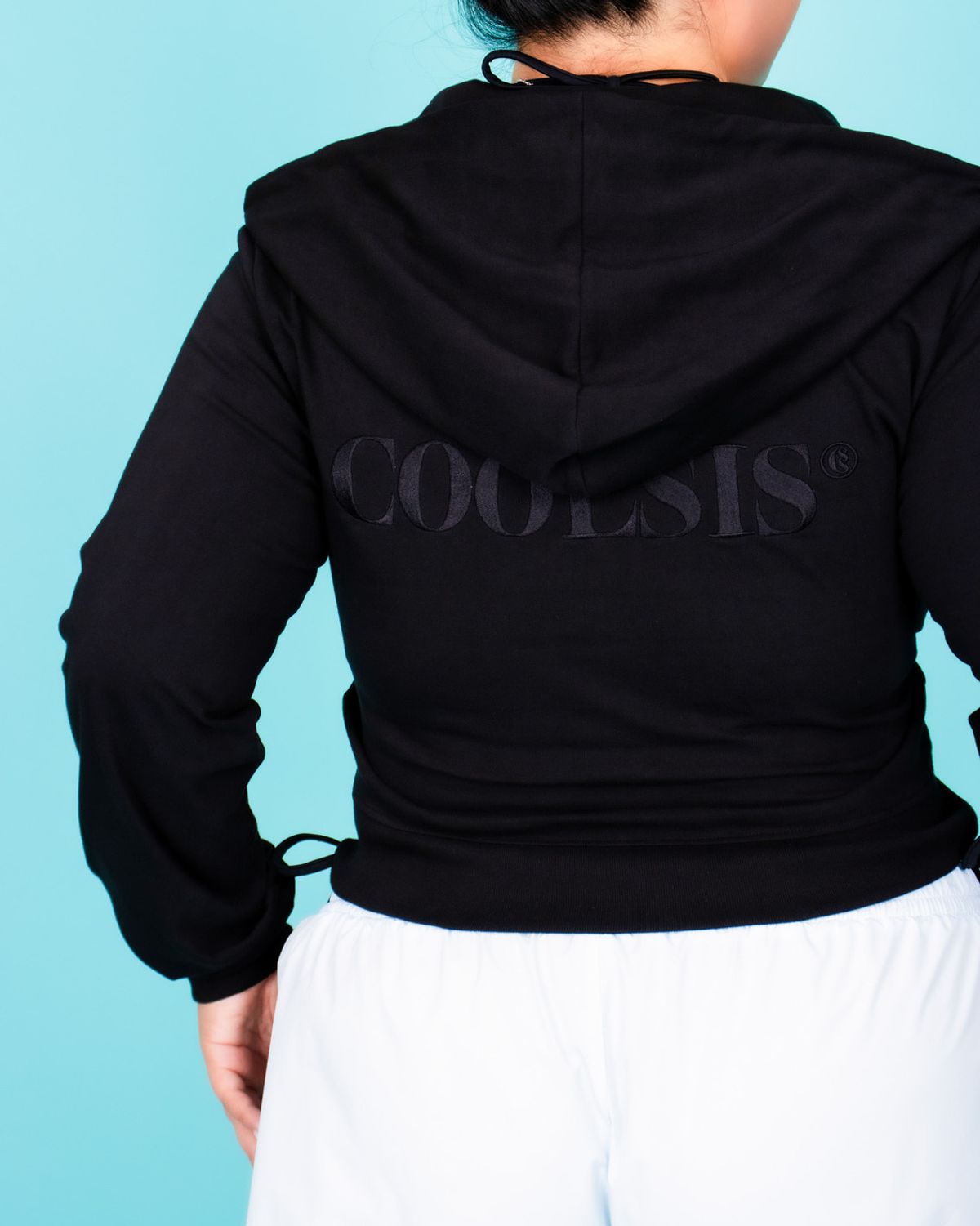 쿨시스(COOLSIS) CS SS BASIC HOODIE ZIP-021 (BLACK)