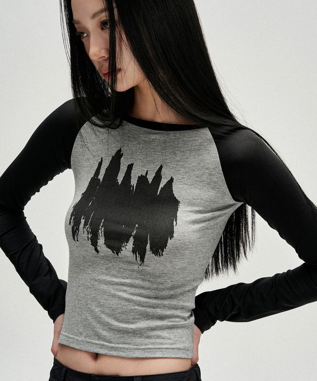 낫포너드(NOT4NERD) W Candle Raglan Long Sleeve - Grey