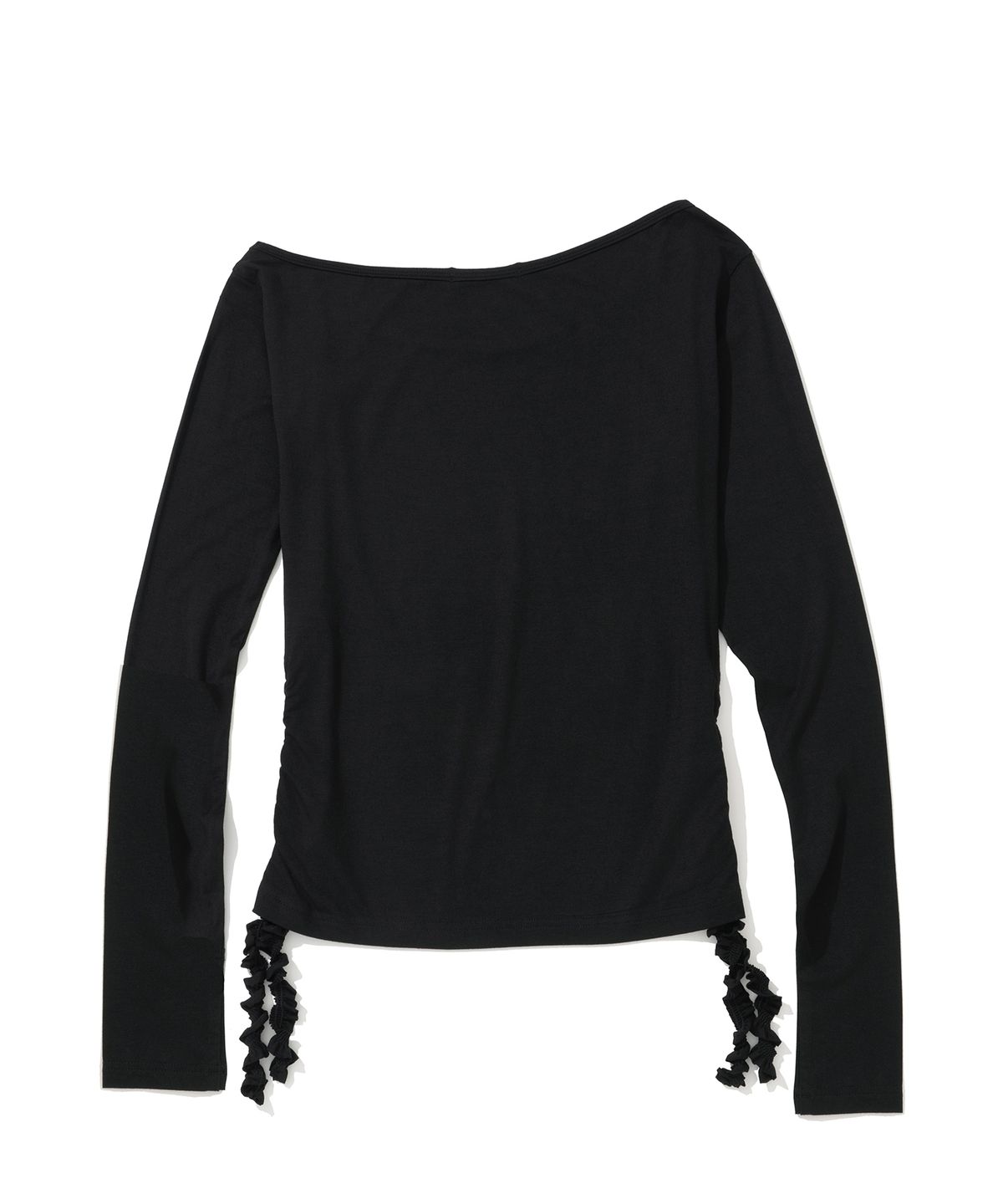 낫포너드(NOT4NERD) W Orchestra One Shoulder Long Sleeve - Black