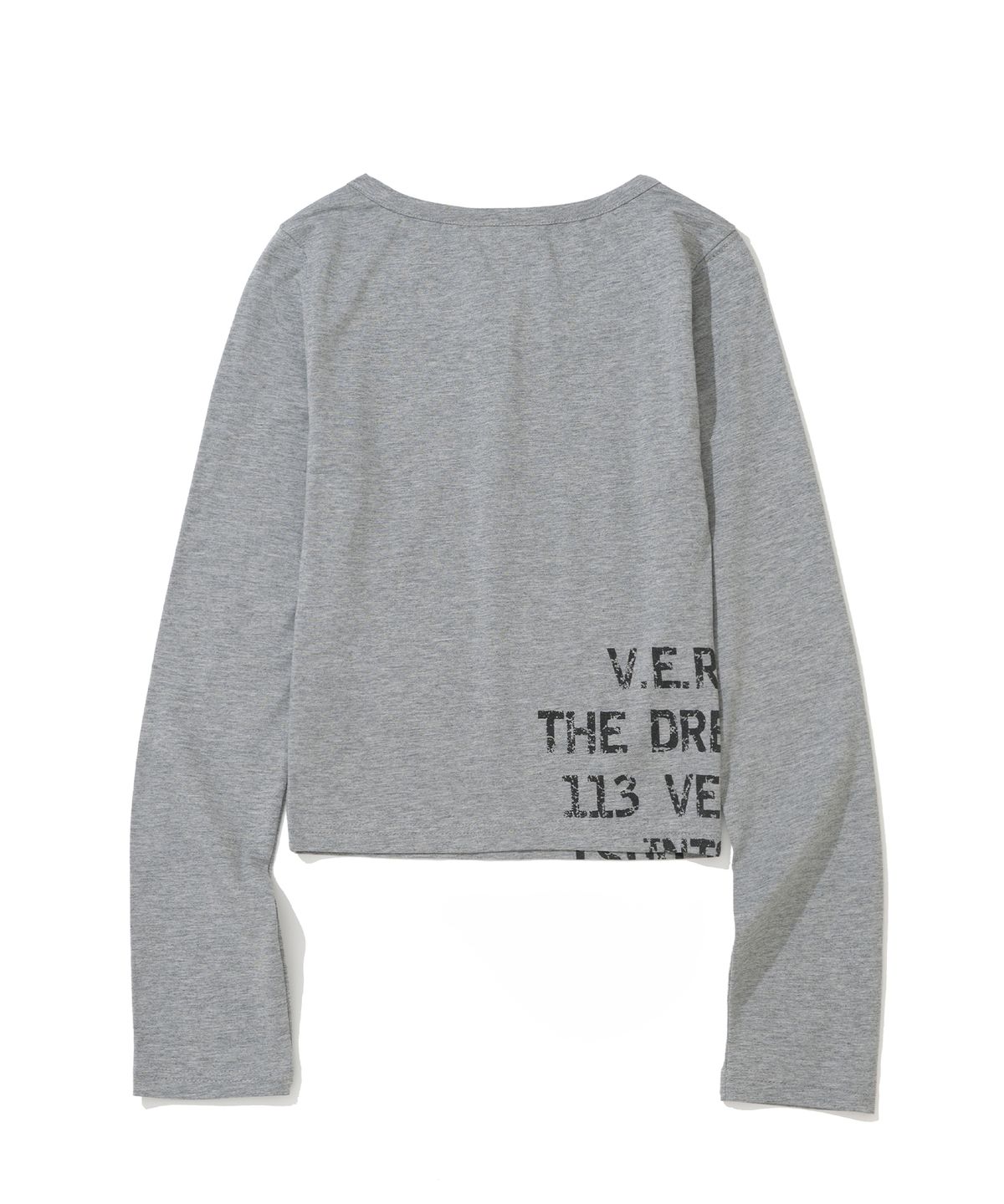 낫포너드(NOT4NERD) W Dream Trace Henley Neck Long Sleeve - Grey