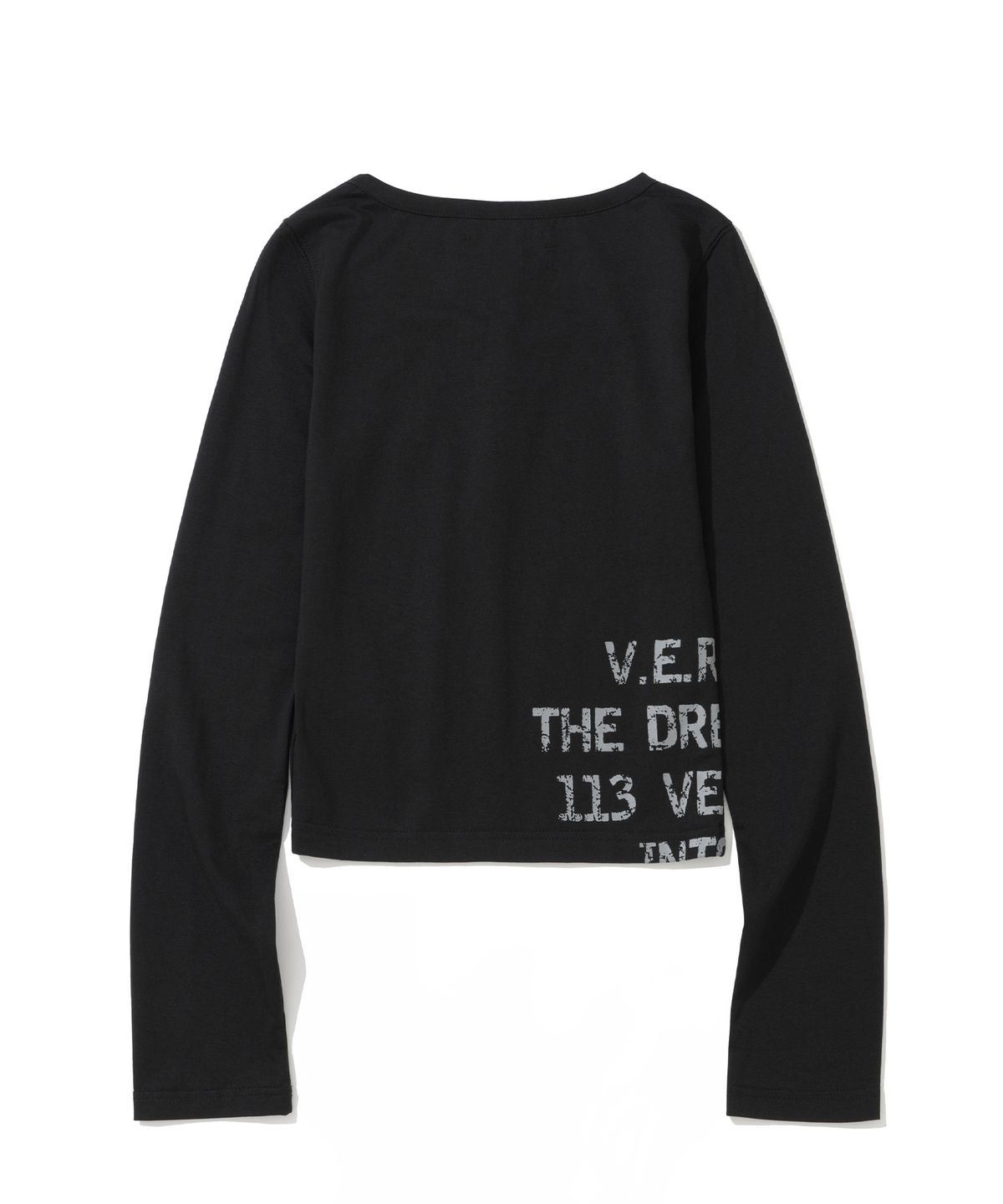 낫포너드(NOT4NERD) W Dream Trace Henley Neck Long Sleeve - Black