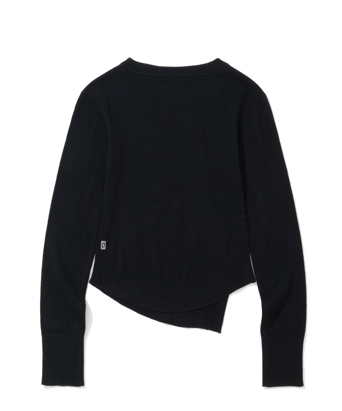 낫포너드(NOT4NERD) W Diagonal Button Knit Cardigan - Black