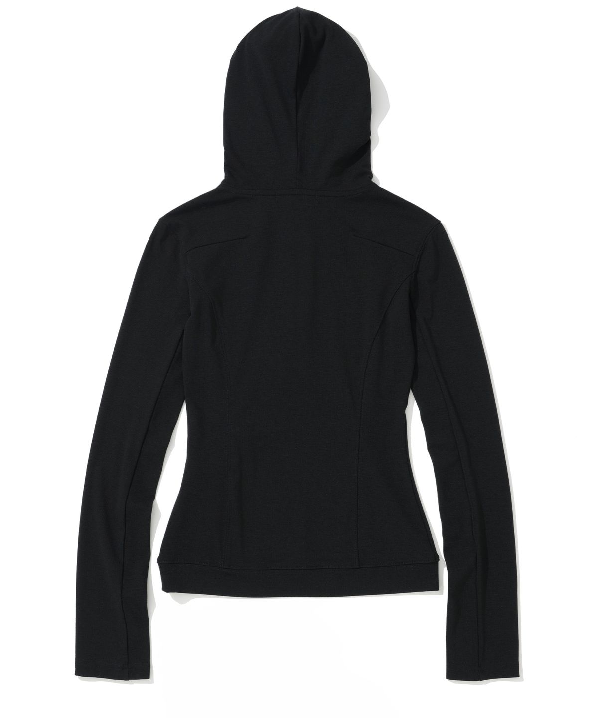 낫포너드(NOT4NERD) W Stud Incision Henley Neck Hood - Black
