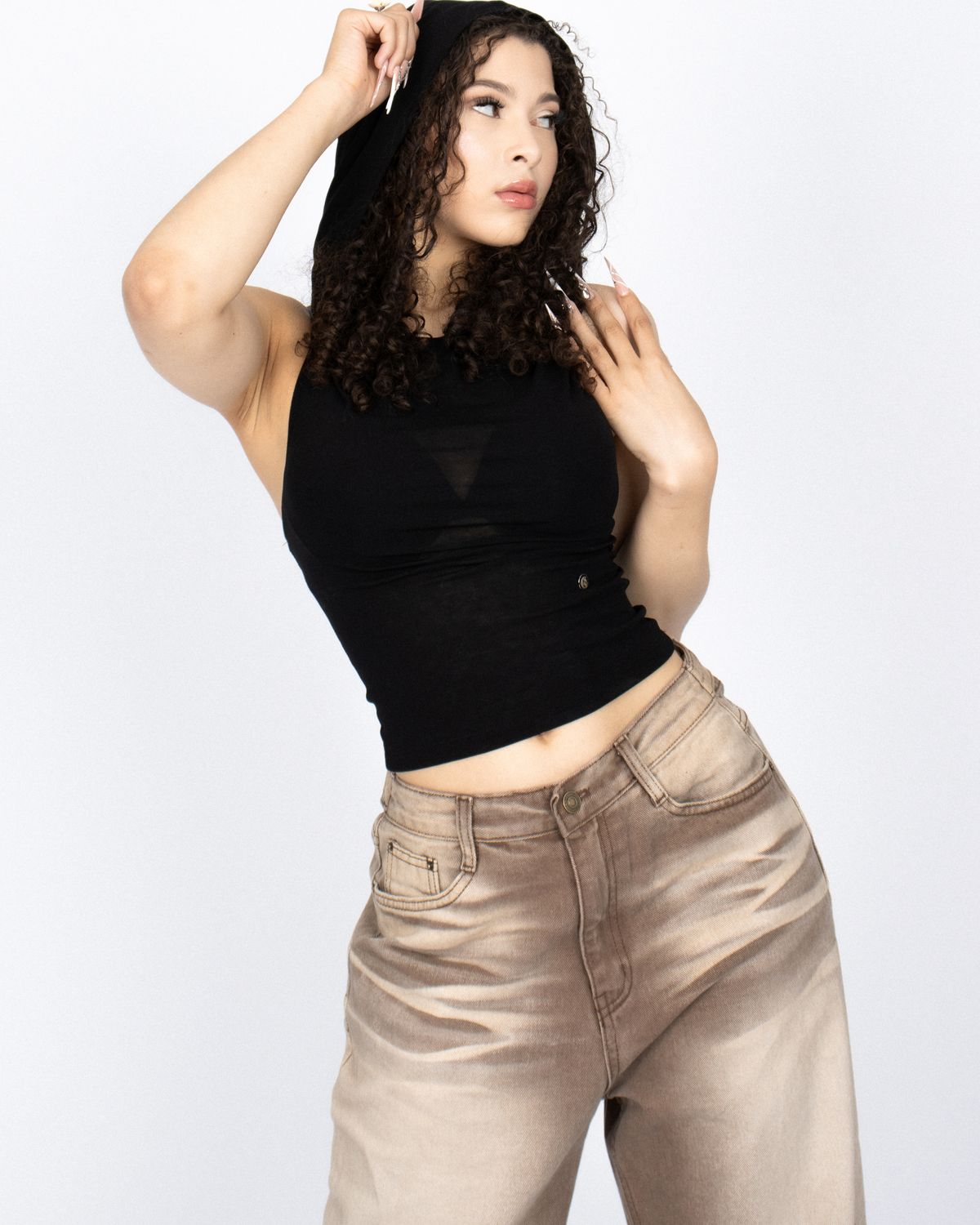 쿨시스(COOLSIS) CS BROWN WASH WIDE JEANS-026