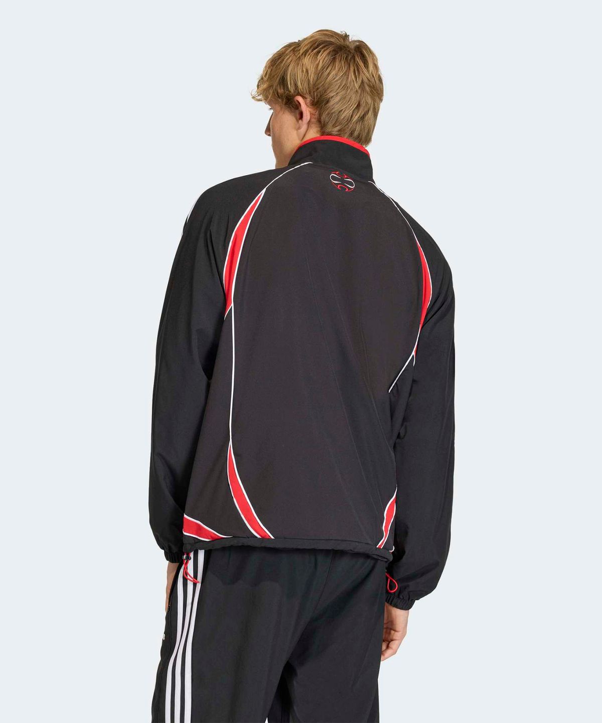 아디다스(ADIDAS) 팀가이스트 아디컬러 트랙탑 - 블랙:레드 / KD5859