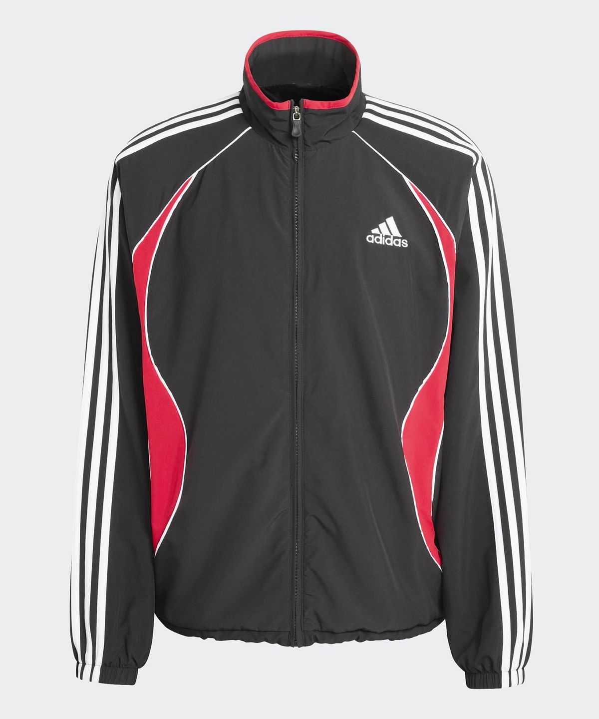 아디다스(ADIDAS) 팀가이스트 아디컬러 트랙탑 - 블랙:레드 / KD5859