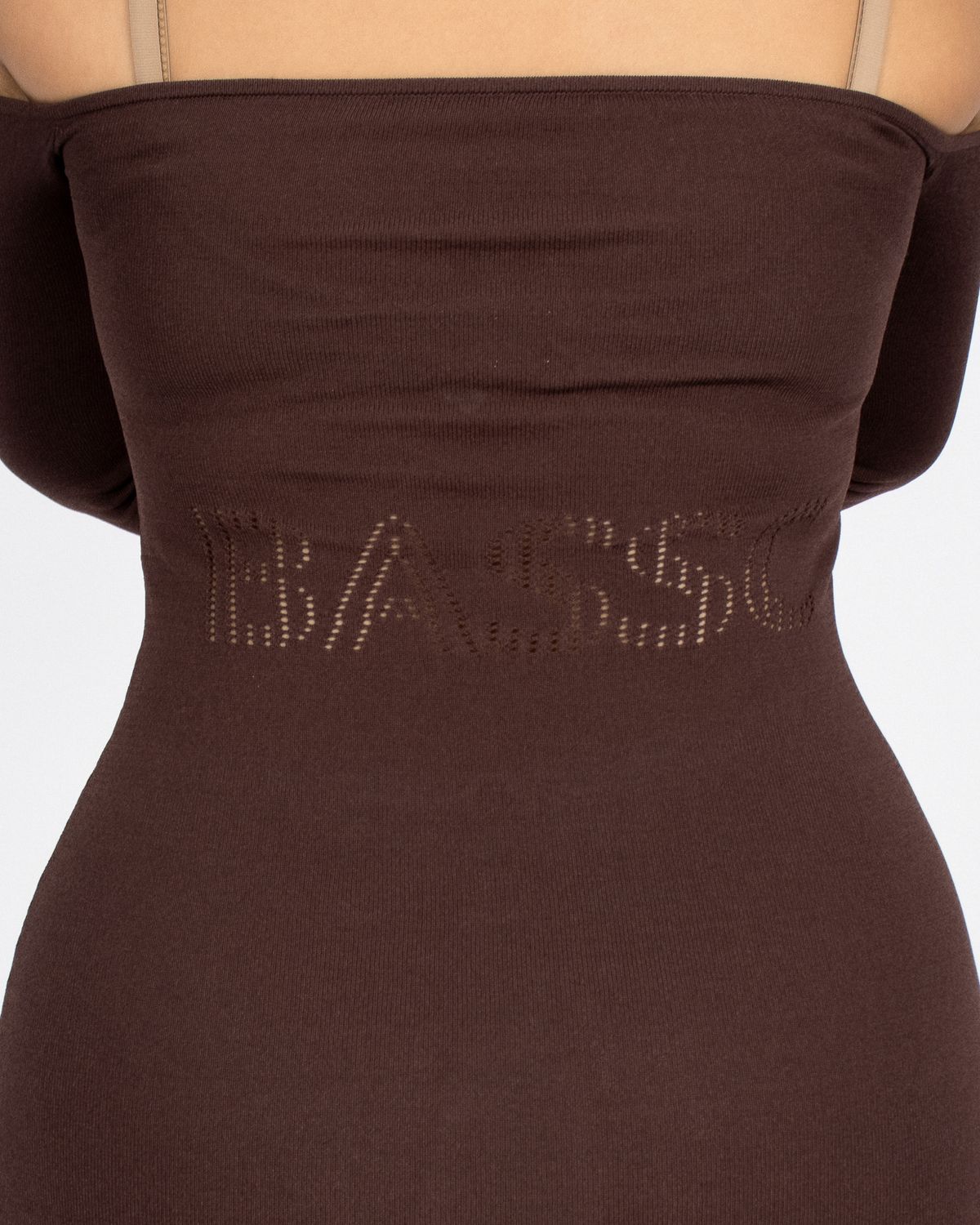 쿨시스(COOLSIS) CS HALTER MINI KNIT DRESS-026 (BROWN)