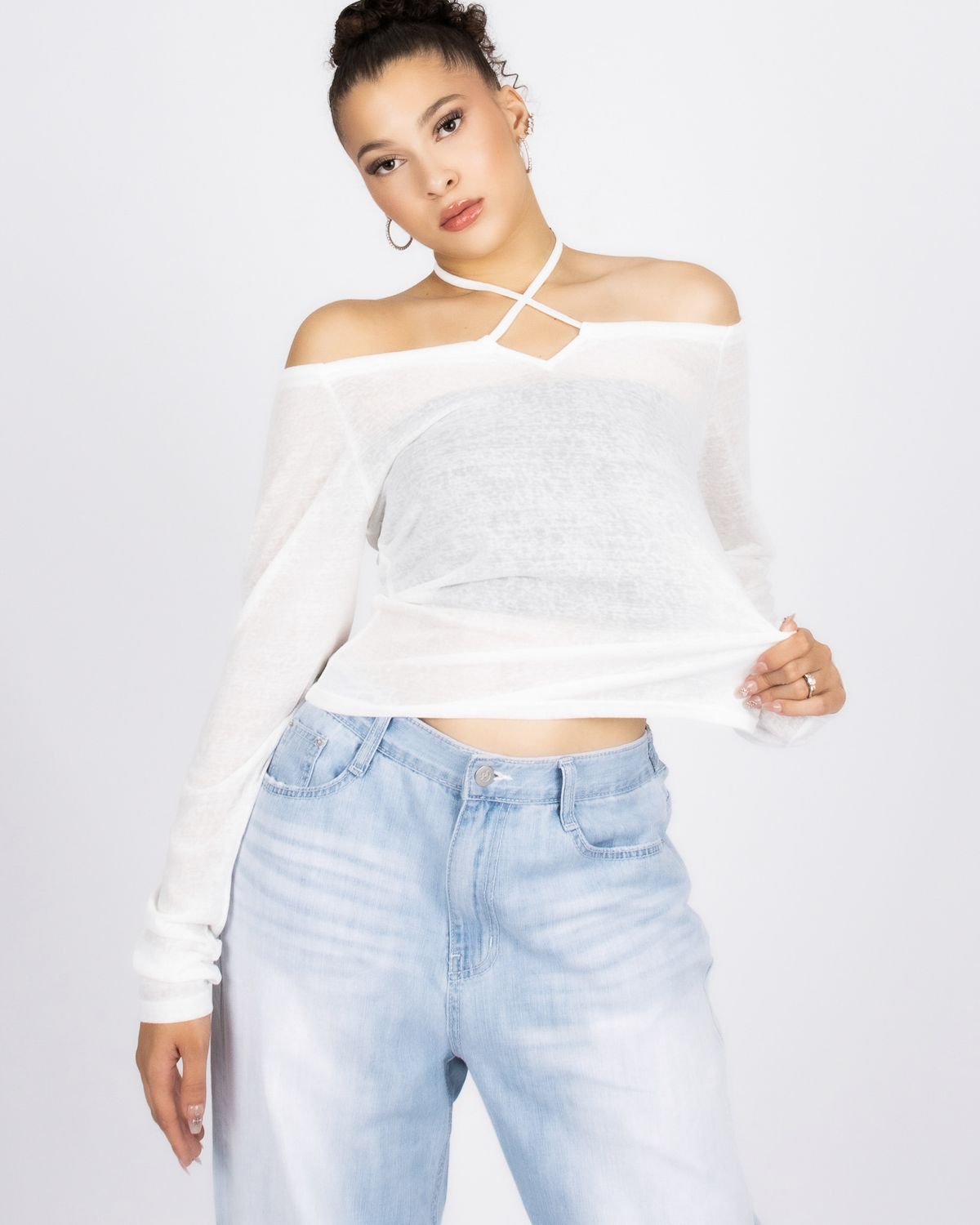쿨시스(COOLSIS) CS STRING OFF TOP-030 (WHITE)