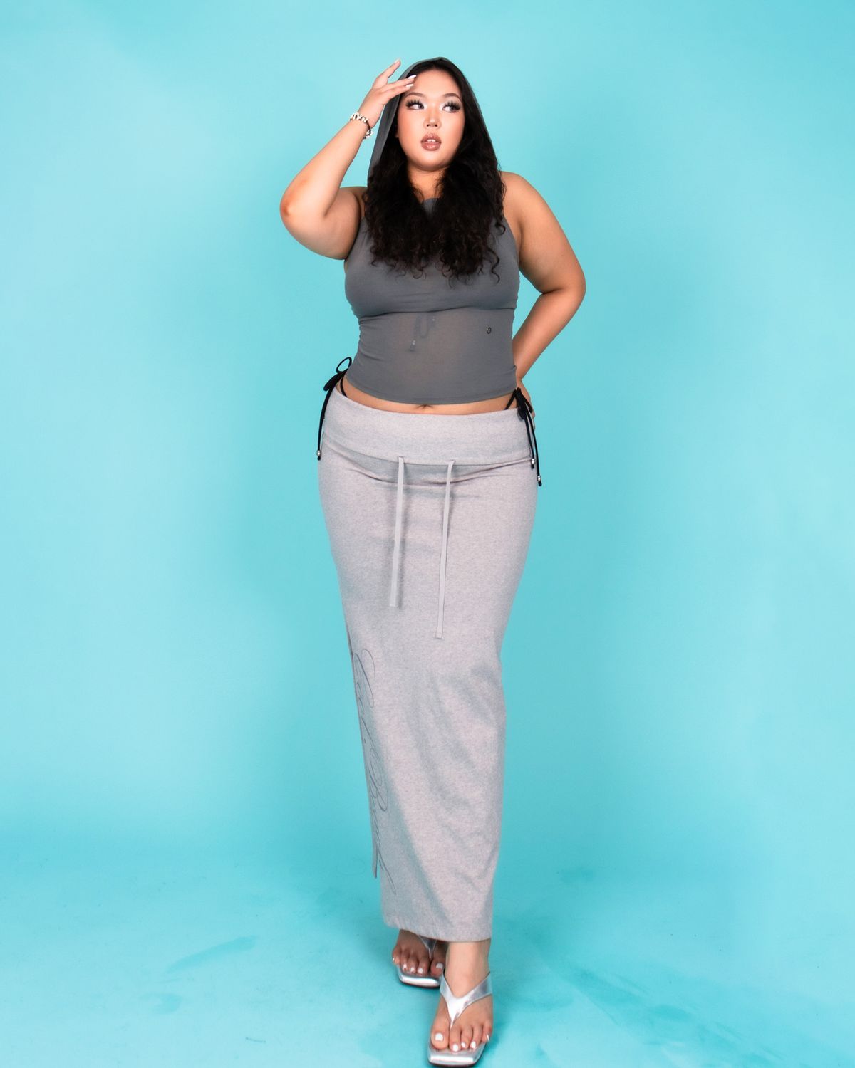 쿨시스(COOLSIS) CS COOLBEACH LONG SKIRTS-033 (GRAY)