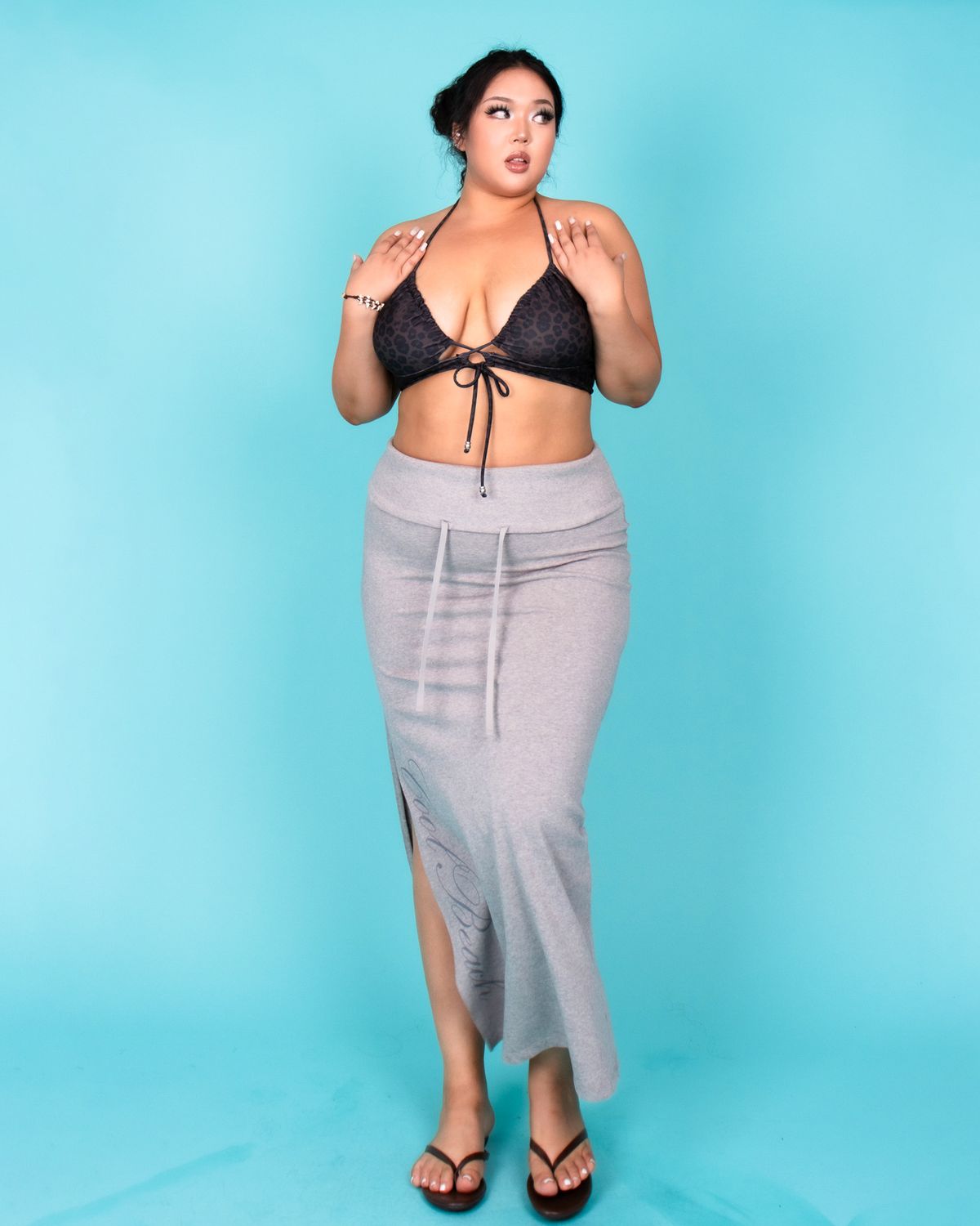 쿨시스(COOLSIS) CS COOLBEACH LONG SKIRTS-033 (GRAY)