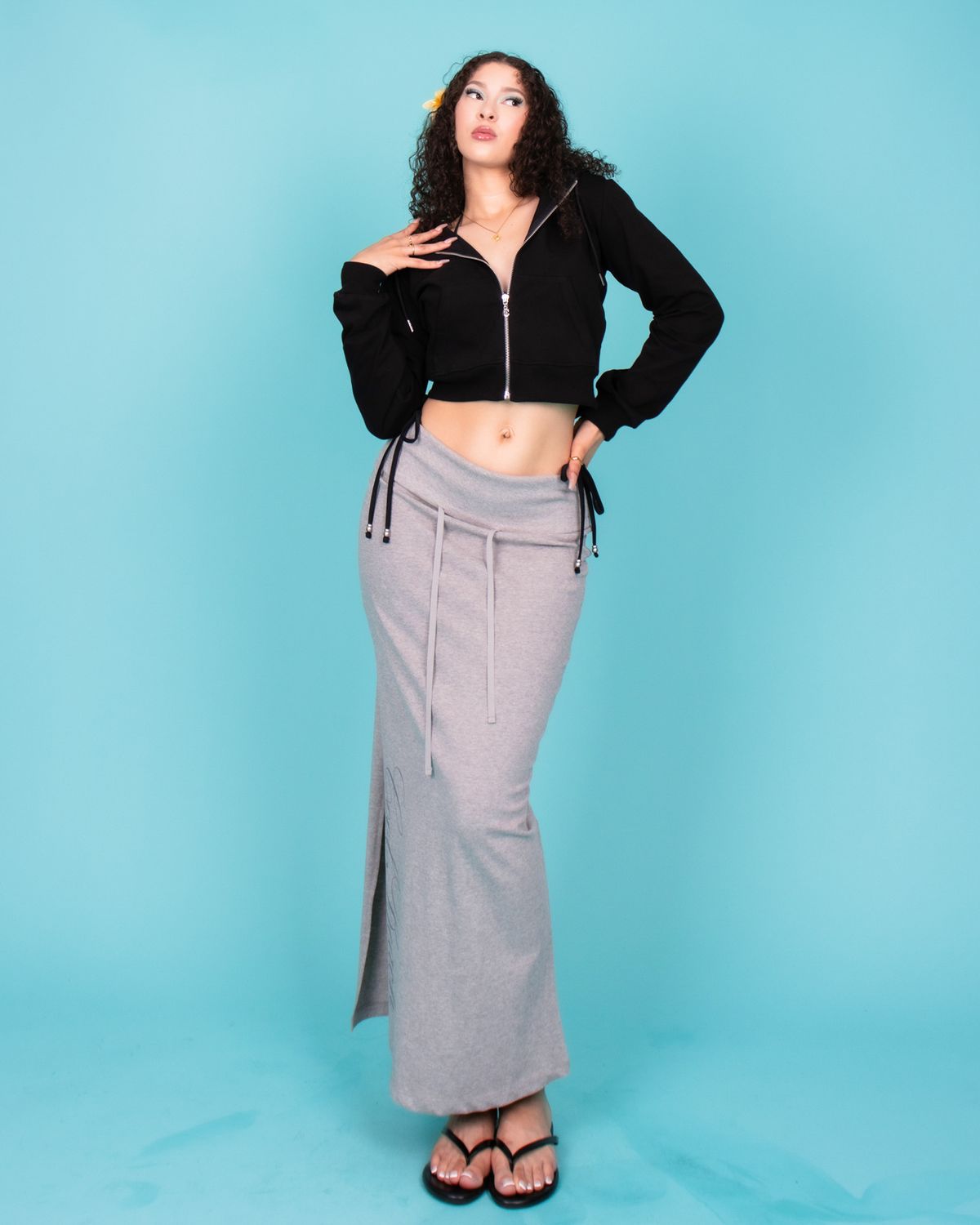 쿨시스(COOLSIS) CS COOLBEACH LONG SKIRTS-033 (GRAY)