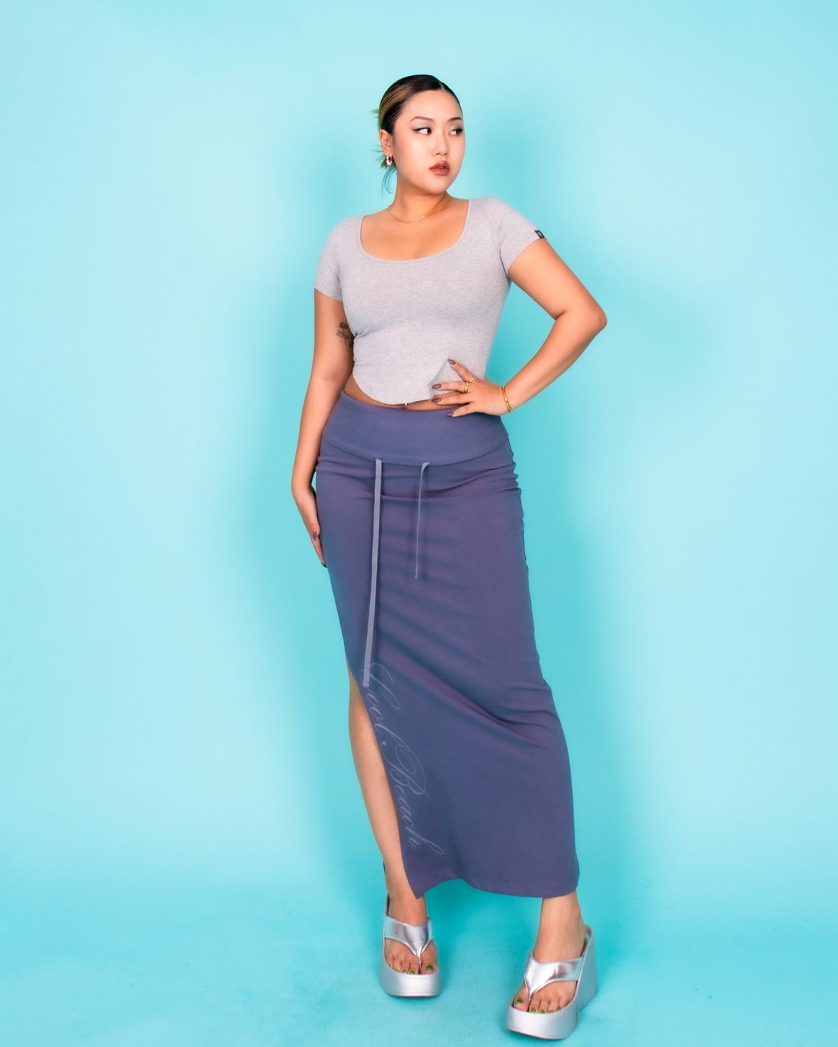쿨시스(COOLSIS) CS COOLBEACH LONG SKIRTS-033 (NAVY)