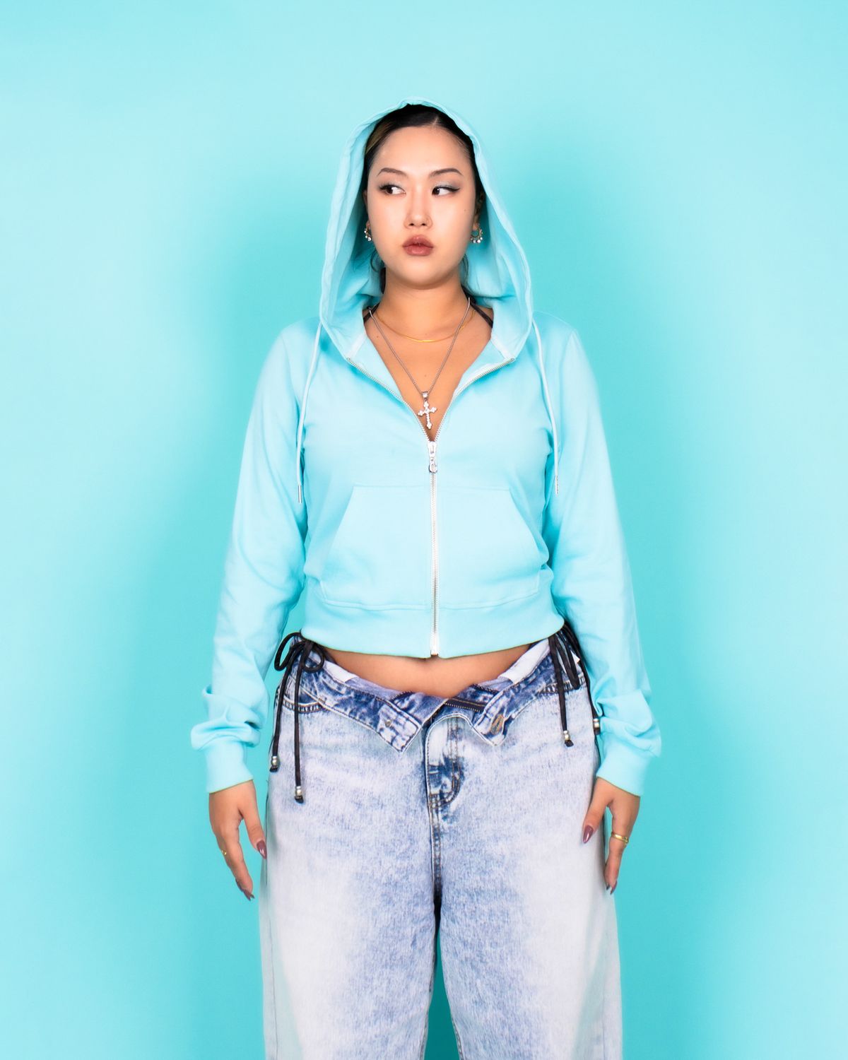 쿨시스(COOLSIS) CS SS BASIC HOODIE ZIP-021 (MINT)