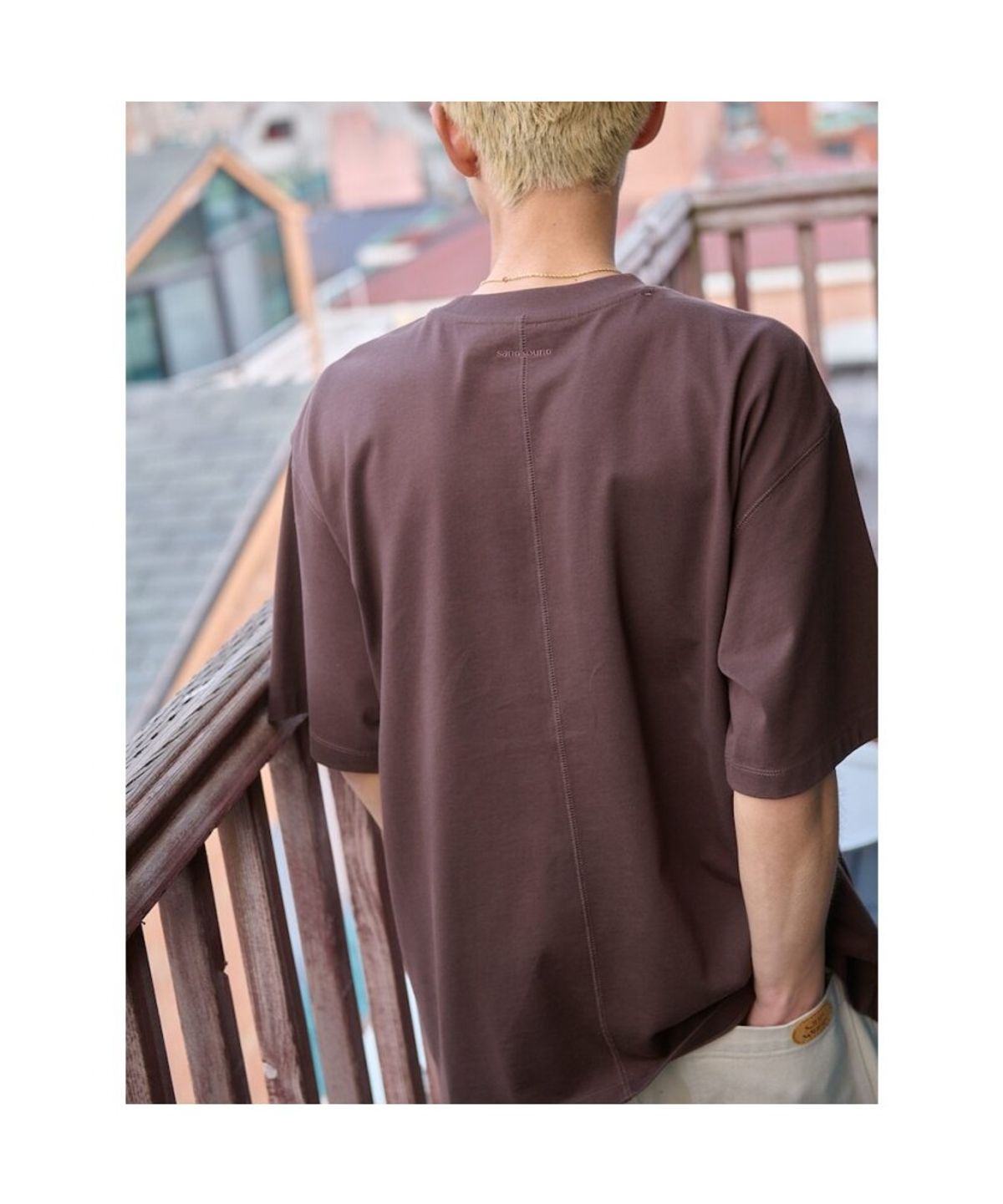 샌드 사운드(SAND SOUND) (UNISEX) EVERYONE 반소매 티셔츠  브라운