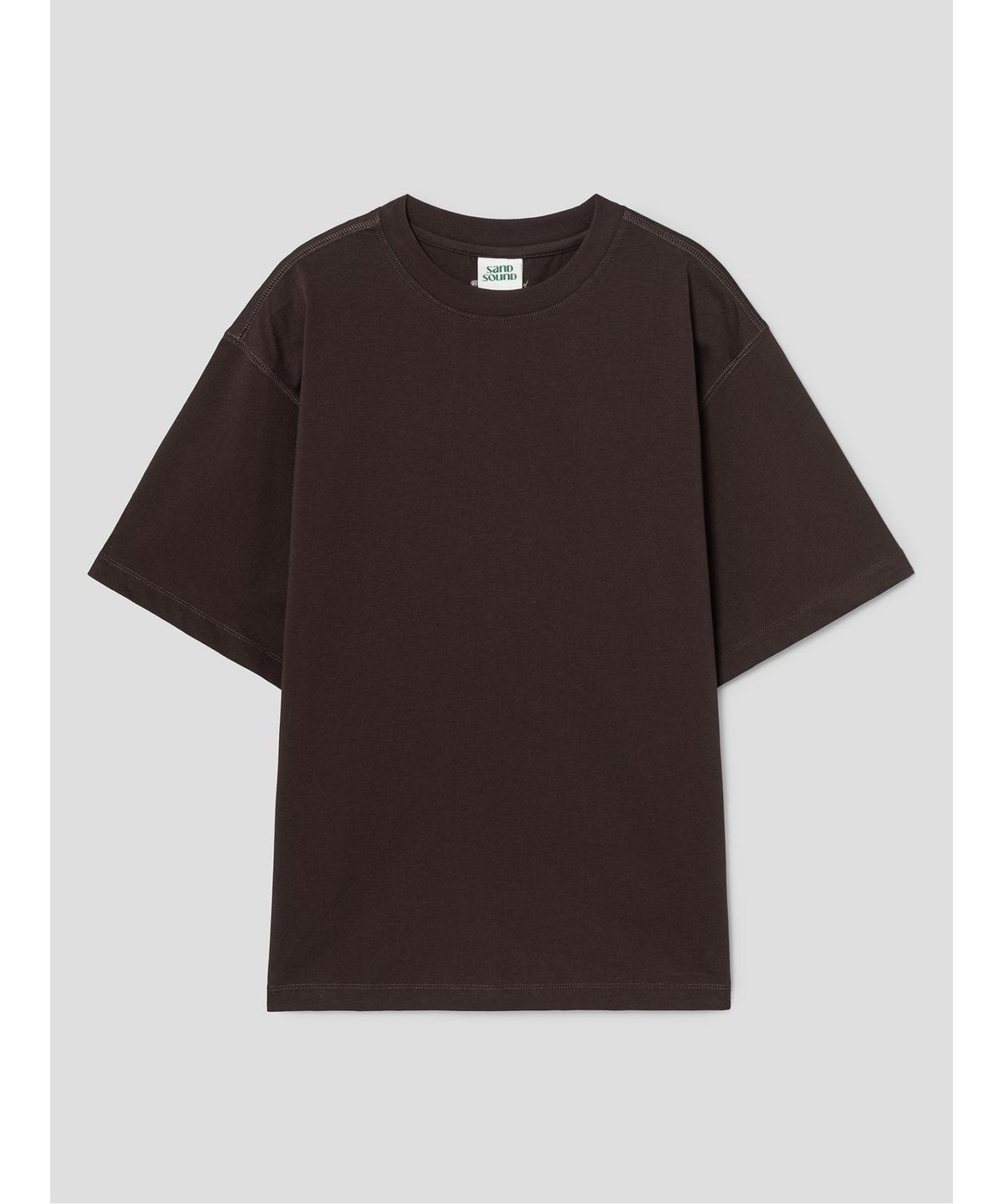샌드 사운드(SAND SOUND) (UNISEX) EVERYONE 반소매 티셔츠  브라운