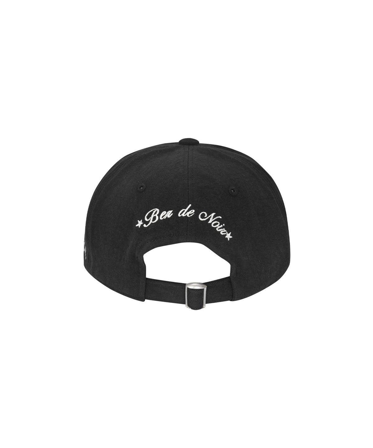 베르드누아(BER DE NOIR) 워시드 코튼 자수 볼캡(블랙)