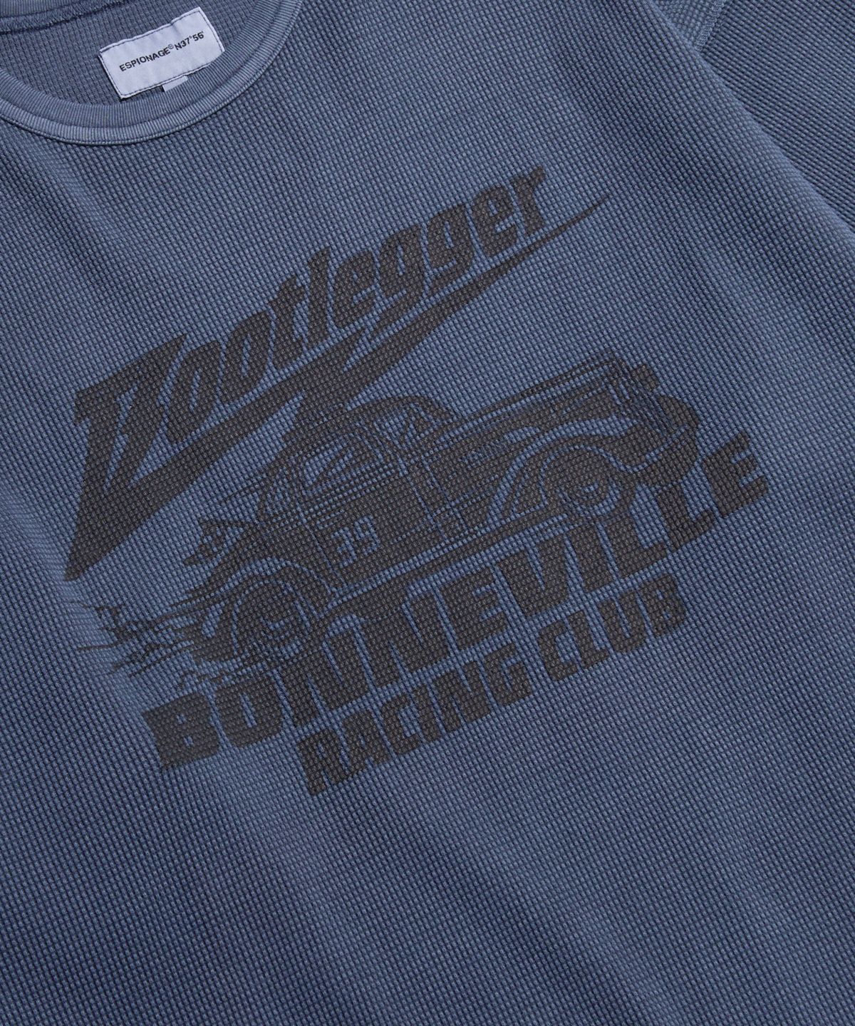 에스피오나지(ESPIONAGE) Bootlegger Pigment Thermal L/S Tee Navy