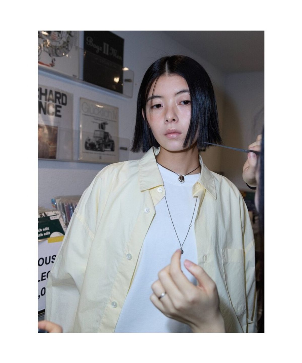 샌드 사운드(SAND SOUND) (UNISEX) EVERYONE 포플린 셔츠  레몬