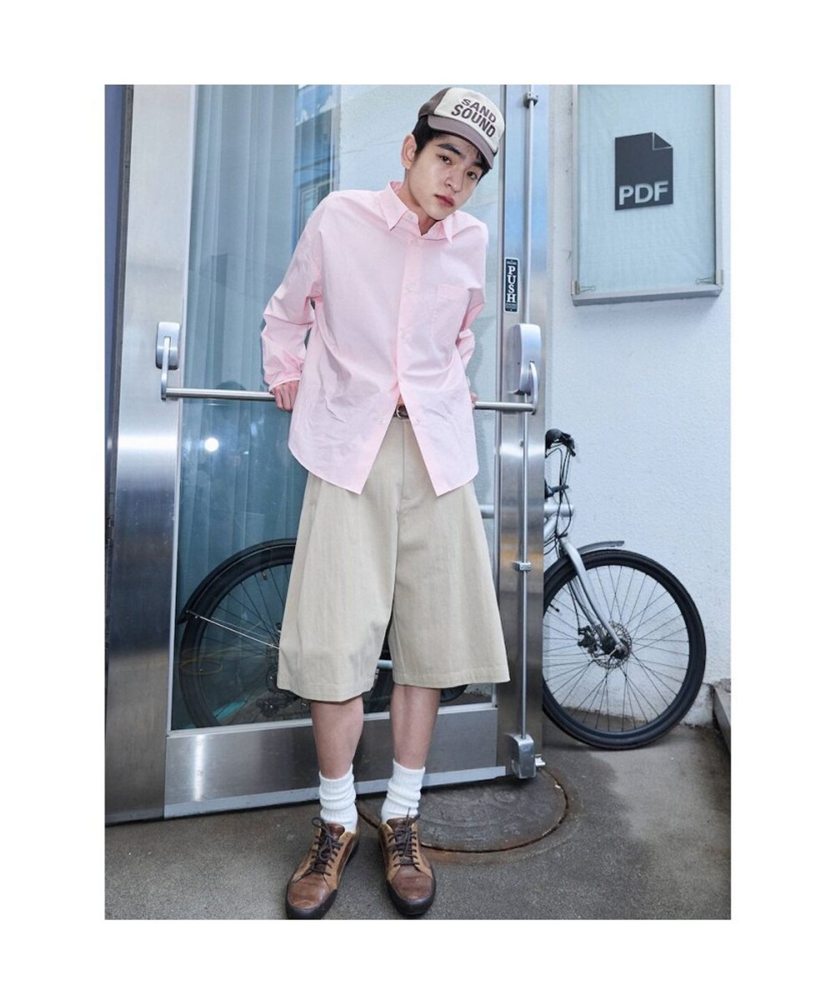 샌드 사운드(SAND SOUND) (UNISEX) EVERYONE 포플린 셔츠  핑크
