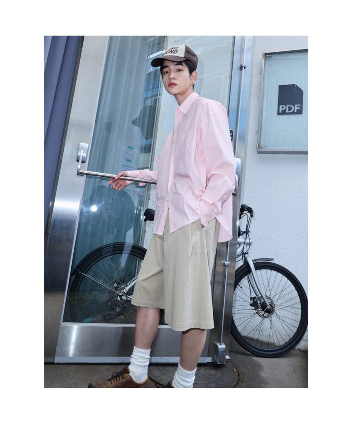 샌드 사운드(SAND SOUND) (UNISEX) EVERYONE 포플린 셔츠  핑크