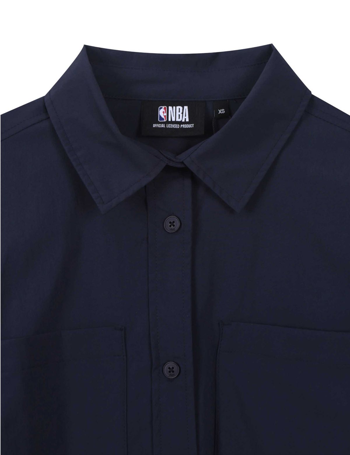엔비에이(NBA) 여성 나일론 셋업 셔츠 네이비