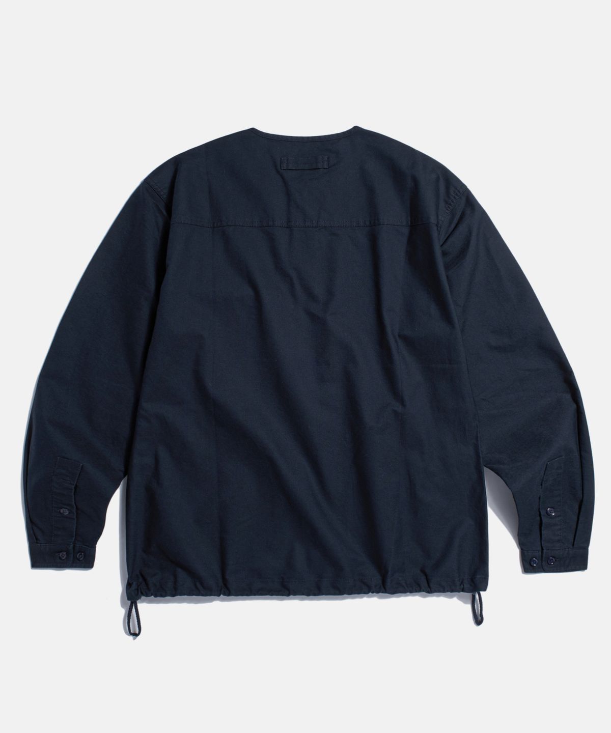 에스피오나지(ESPIONAGE) Cotton Oxford Henley Shirt Navy