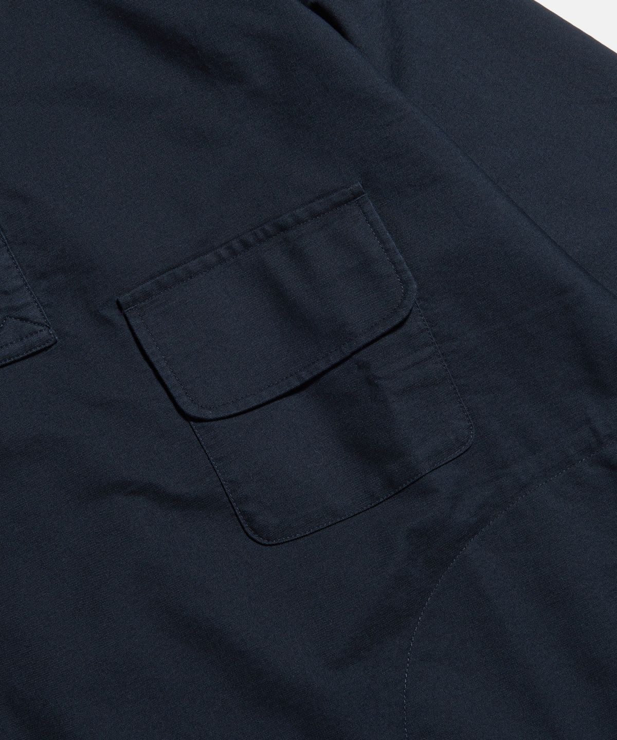 에스피오나지(ESPIONAGE) Cotton Oxford Henley Shirt Navy