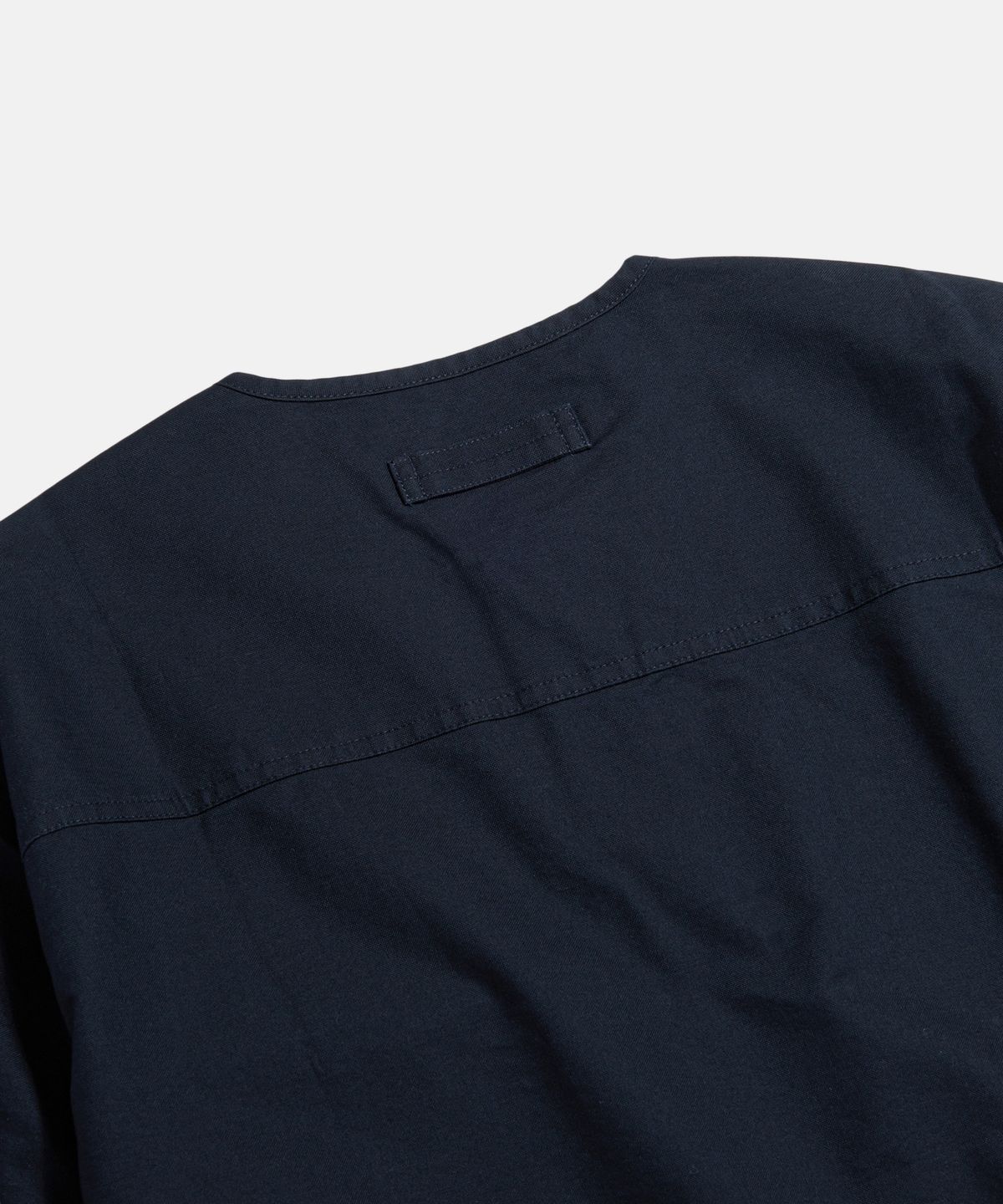 에스피오나지(ESPIONAGE) Cotton Oxford Henley Shirt Navy