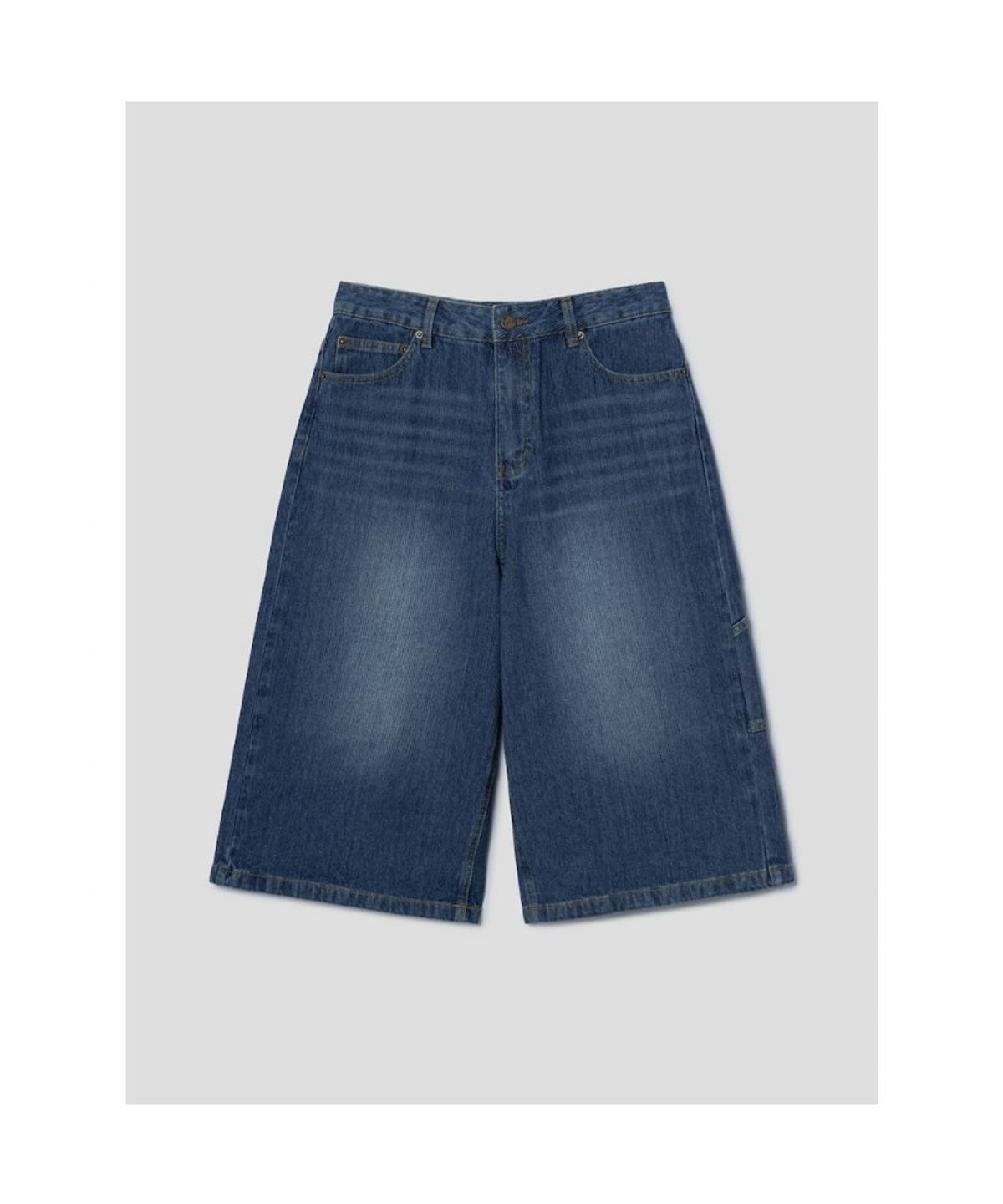 샌드 사운드(SAND SOUND) (UNISEX) 골조직 워크 버뮤다 팬츠  블루
