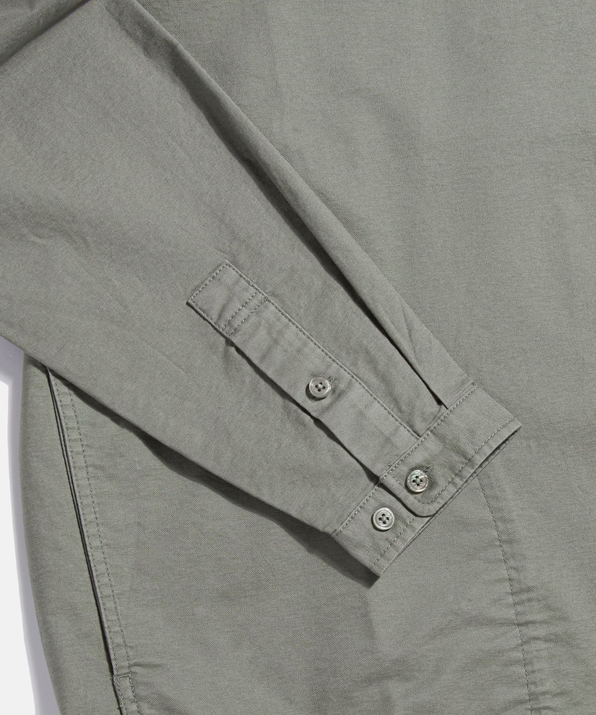 에스피오나지(ESPIONAGE) Cotton Oxford Henley Shirt Grey