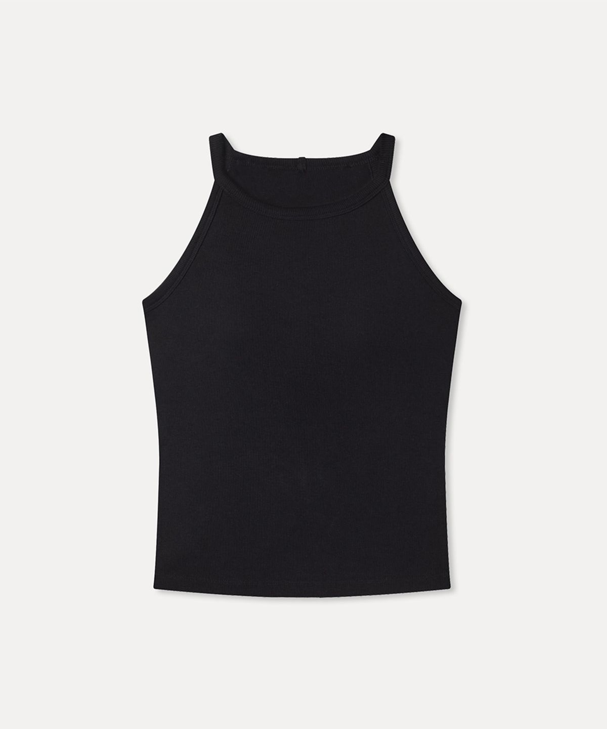 미쏘(MIXXO) 캡내장 홀터넥 슬리브리스