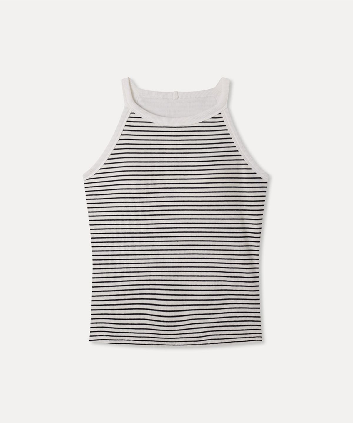 미쏘(MIXXO) 캡내장 홀터넥 슬리브리스